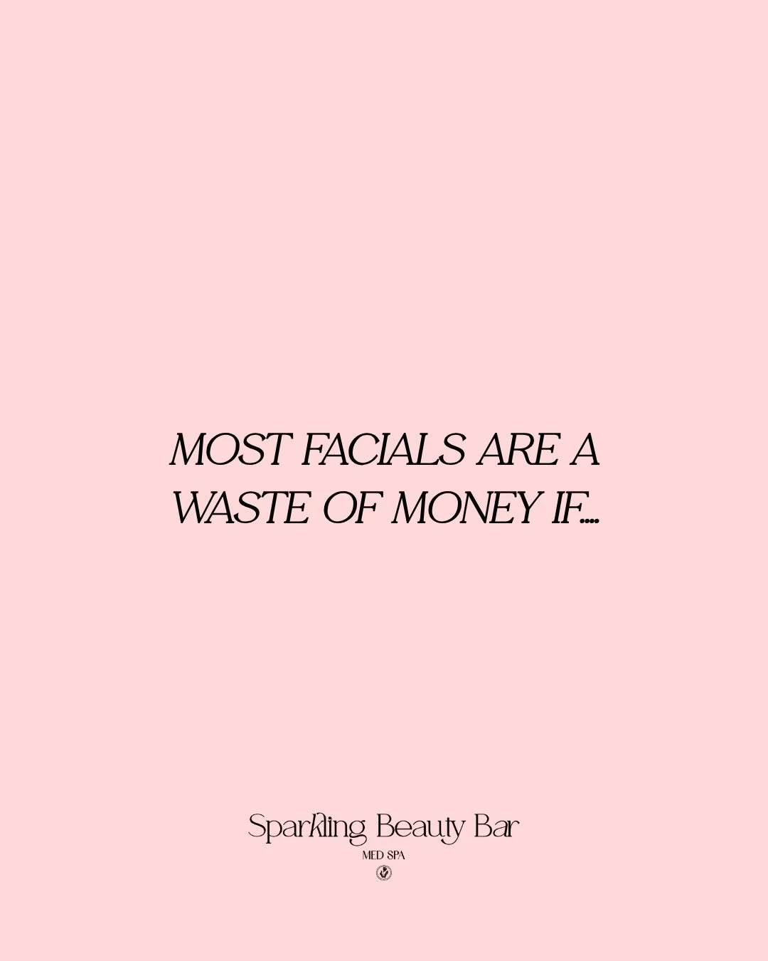 Most facials aren&rsquo;t a waste of money. Unrealistic expectations are.⁠
Healthy skin is built through consistency, not a single appointment. The best results happen when professional treatments, the right home care routine, daily SPF, and healthy 