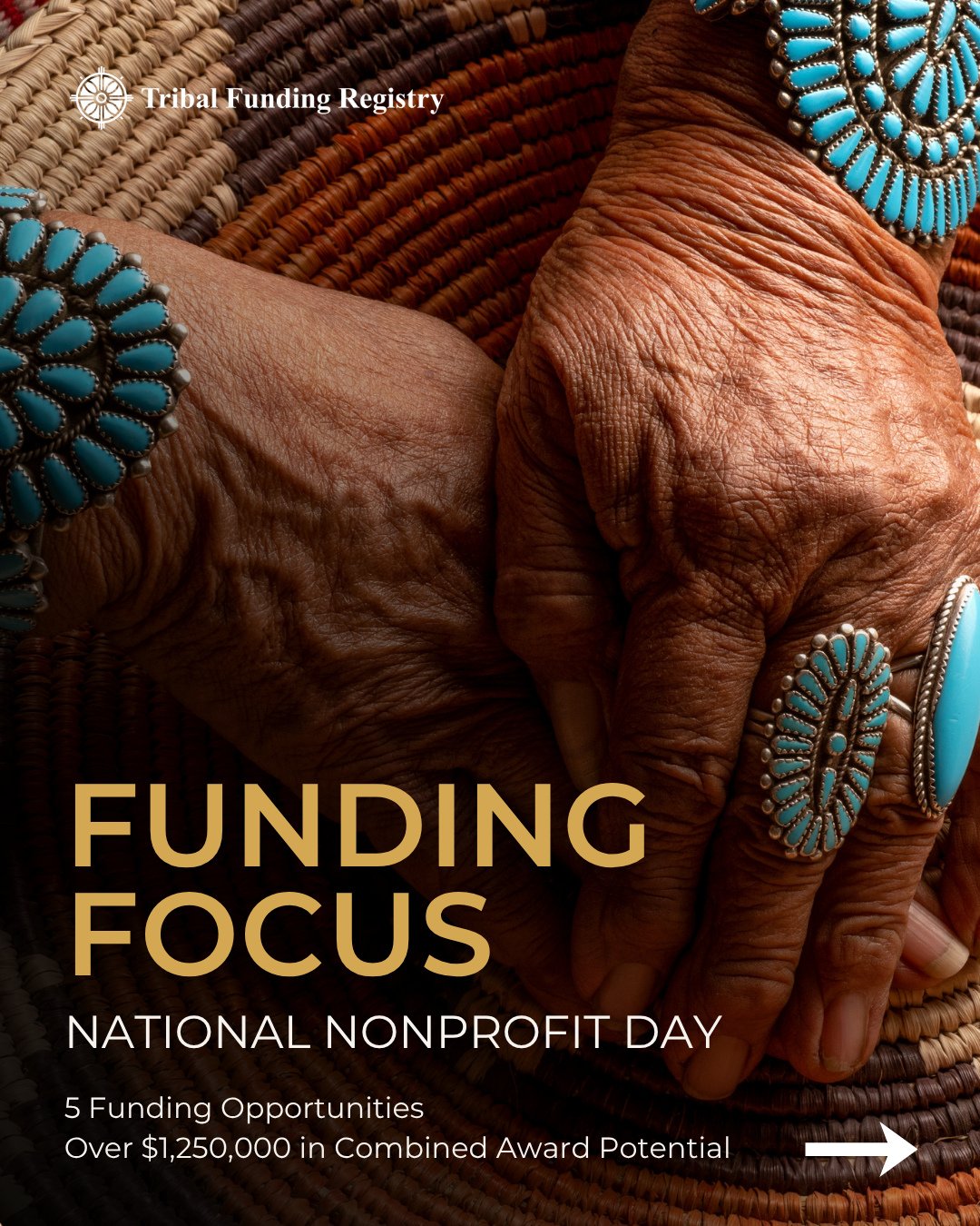 Today is National Nonprofit Day!⁠
⁠
Here is one way to honor it: take 15 minutes to find out what funding is available to you right now. New Tribal, state, and foundation opportunities go into the Tribal Funding Registry every week, and we are always