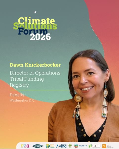 Next Friday, September, 18, Tribal Funding Registry&rsquo;s Dawn Knickerbocker will be in the field with F20 Foundations Platform (@f20foundation) at the Climate Solutions Forum 2026 speaking to funders about the importance of resourcing Indigenous P