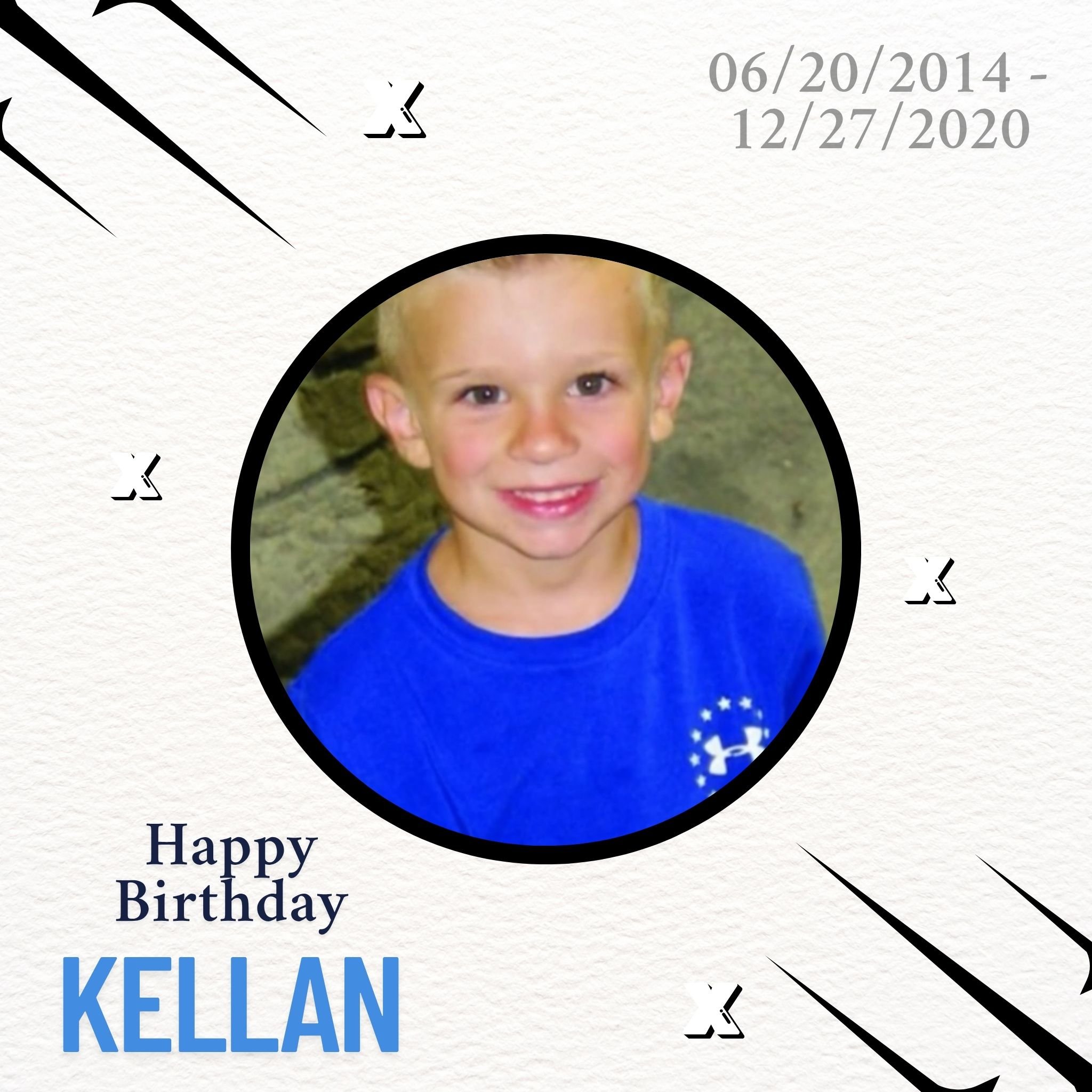 We remember Kellan on his birthday today - share a smile, thumbs up, and a random act of kindness in his memory 💛👍
