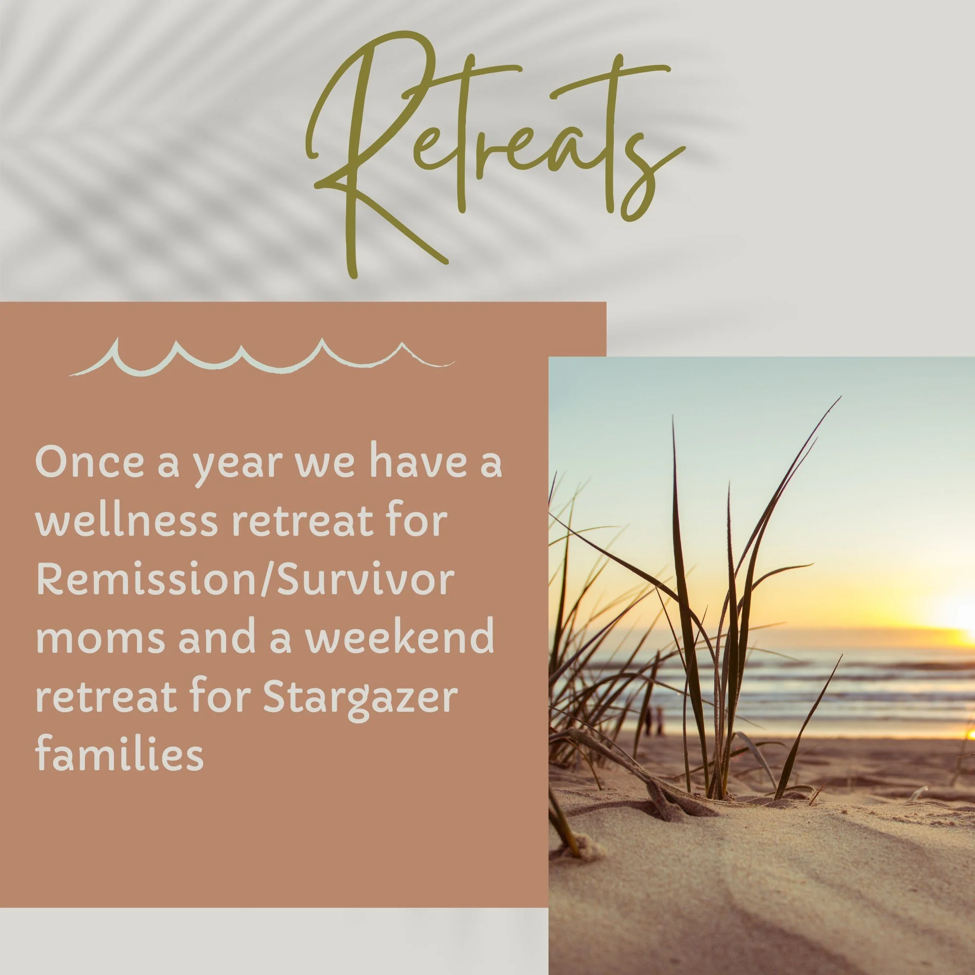 FGP offers annual retreats so that families can build their own supportive networks and practice self-care. In 2025, 26 family members attended our bereavement retreat and 10 moms participated in our wellness retreat. 💛