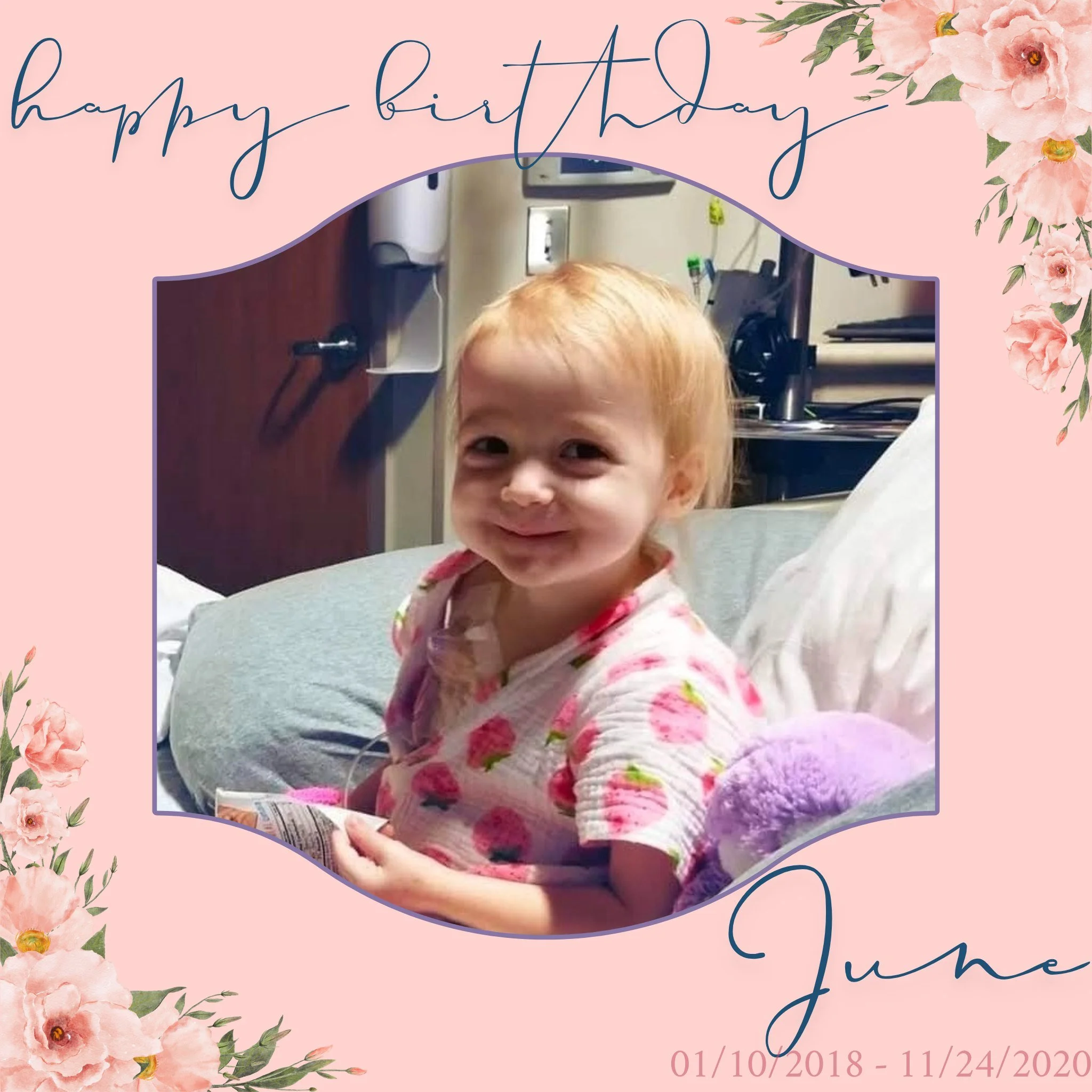 Remember sweet June today by lighting a candle in her memory 💛