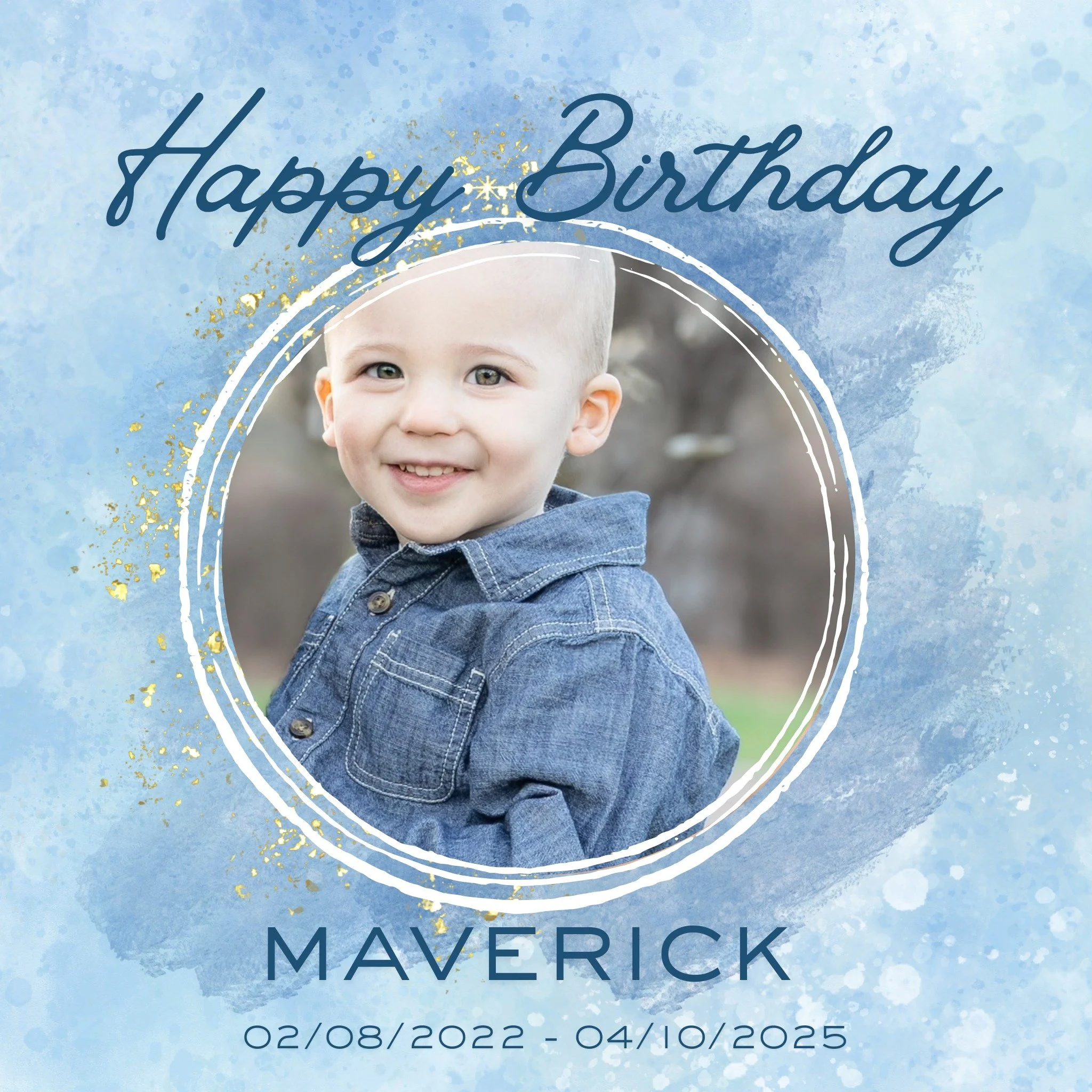Remember Maverick on his birthday today by lighting a candle to help his family honor his memory 💛
