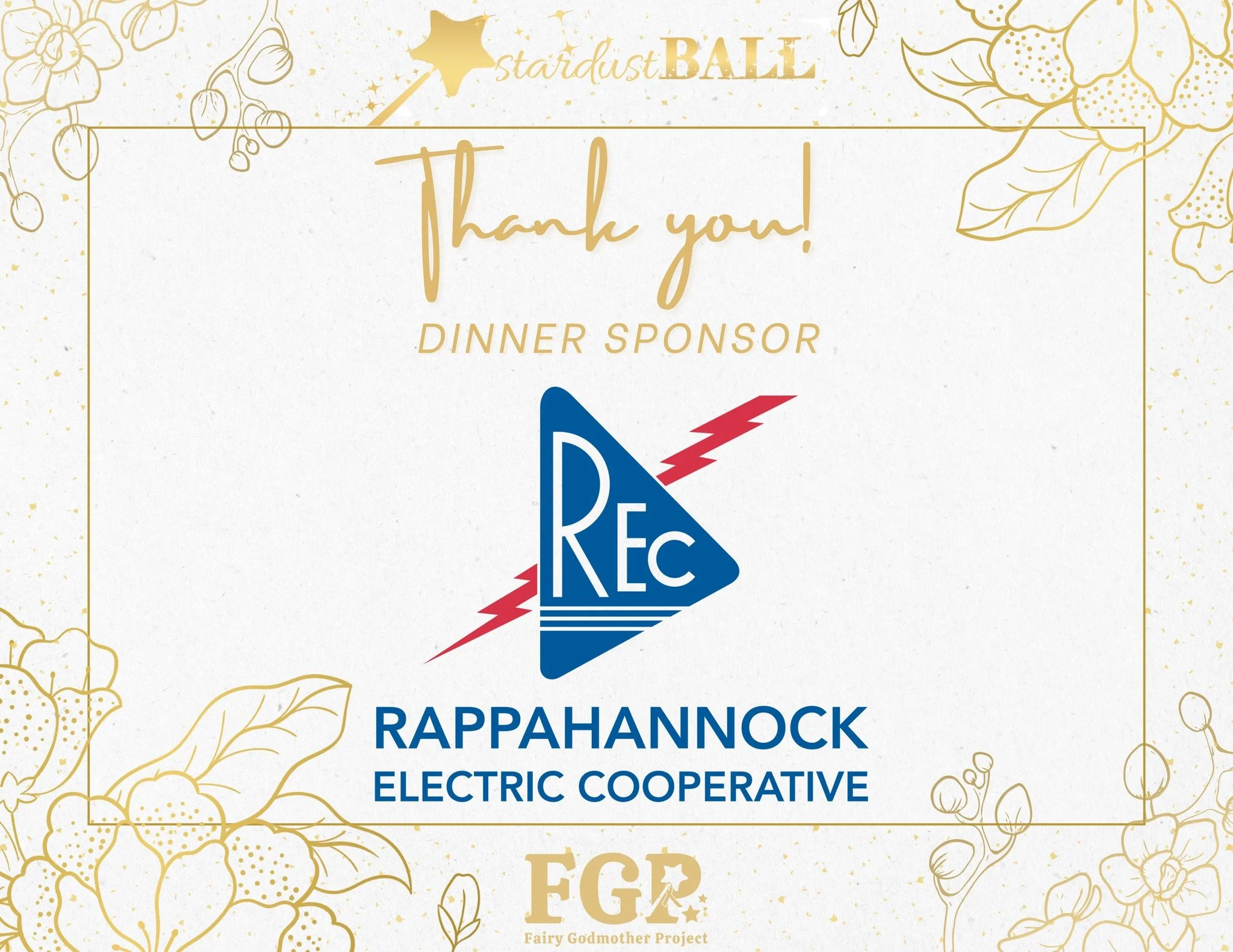 We are so excited to have Rappahannock Electric Cooperative sponsor the evening&rsquo;s delicious fare at the 2026 Stardust Ball! 🍽 REC is a member-owned electric cooperative committed to providing reliable power and investing in the communities it 