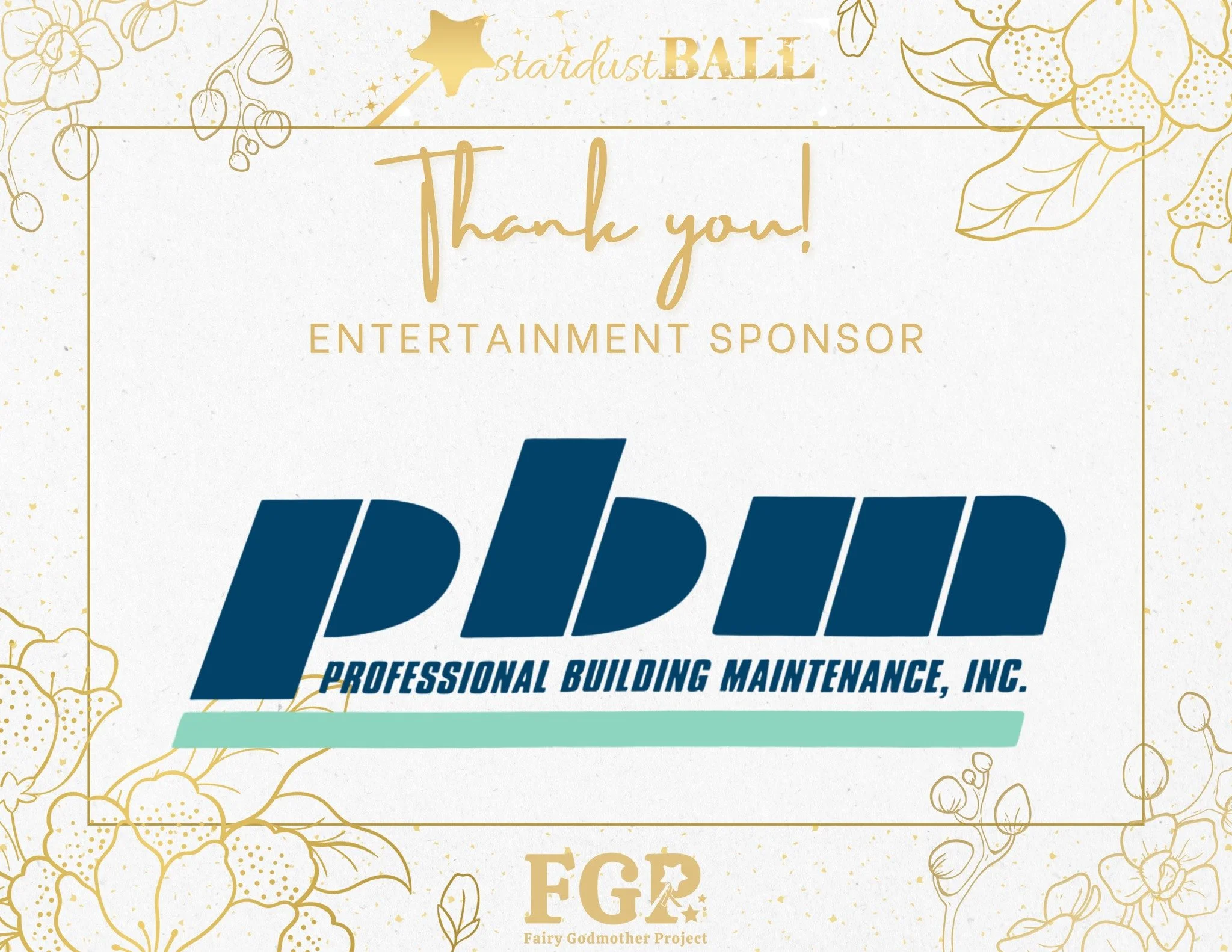 The Stardust Ball Entertainment Sponsor this year is Professional Building Maintenance! Founded in Fredericksburg in 1976, PBM provides trusted, high-quality cleaning and restoration services while actively supporting the community, including generou