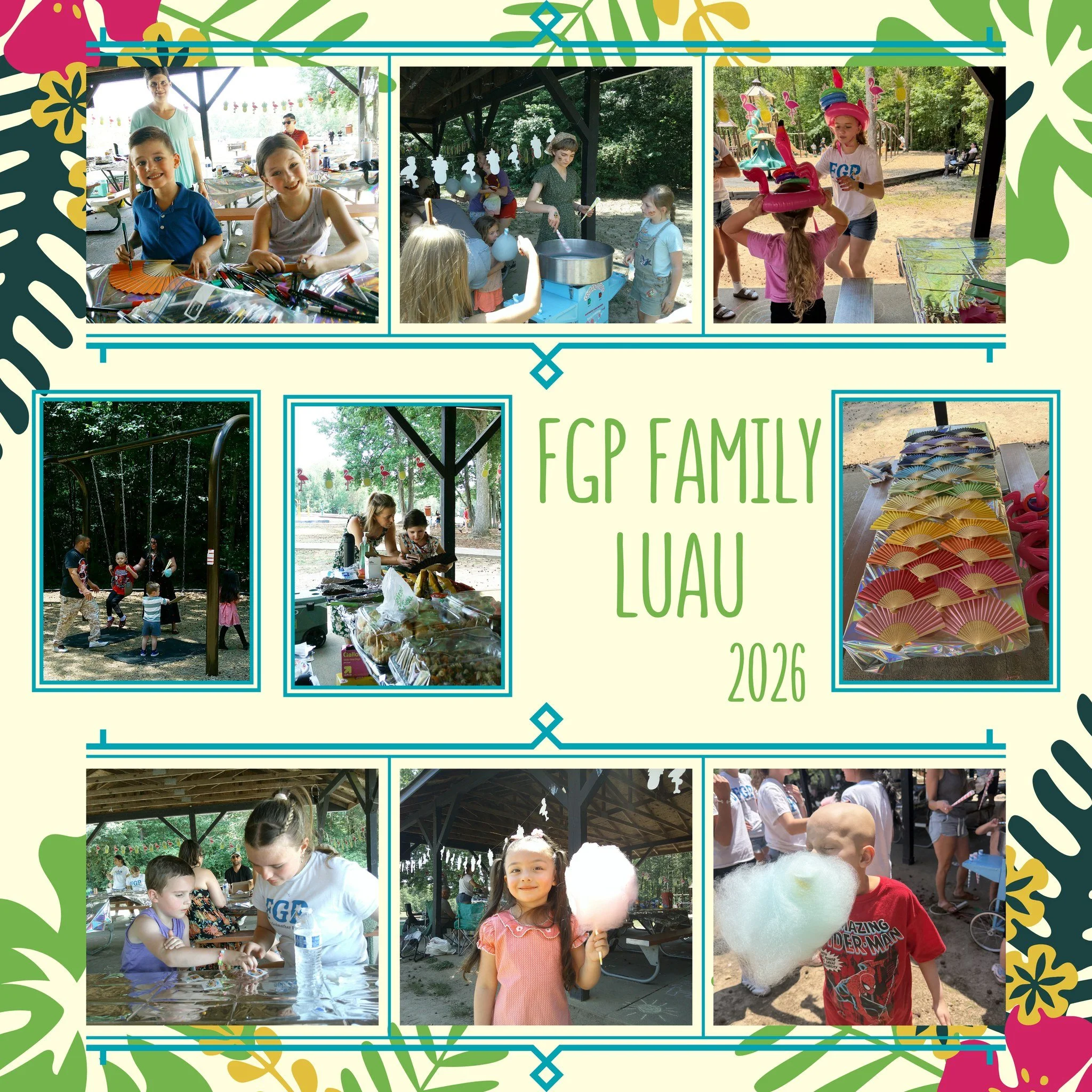 Yesterday was our annual FGP Family Luau, where families came together to relax, play, and spend time with one another! There was so much fun with cotton candy, arts &amp; crafts, playground time, delicious food, and more.

Thank you to our Program C