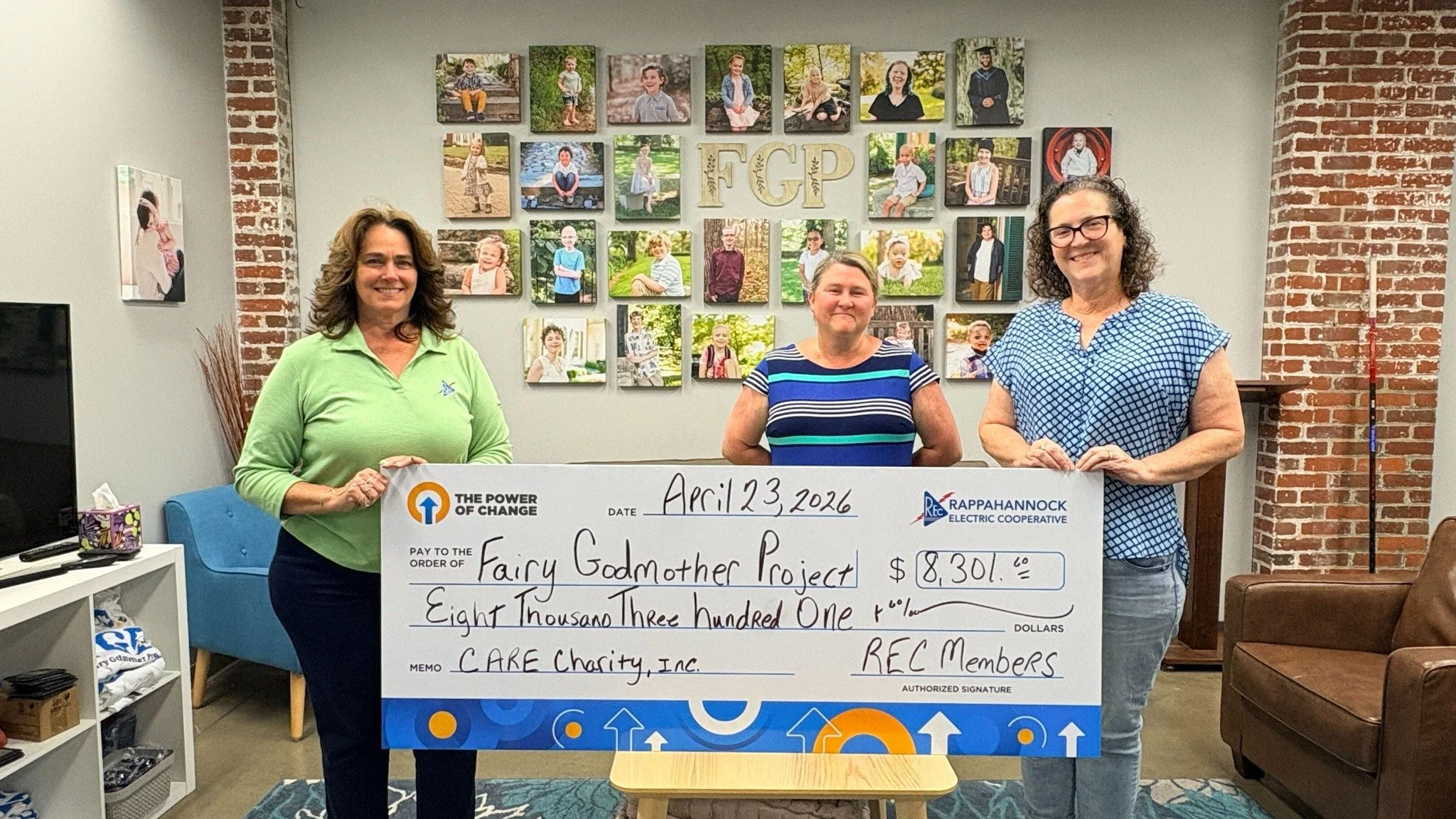 We are incredibly grateful to receive an $8,301.60 grant from CARE Charity through The Power of Change program from Rappahannock Electric Cooperative!

For many pediatric cancer families, summer can bring added financial strain. When school is out, f