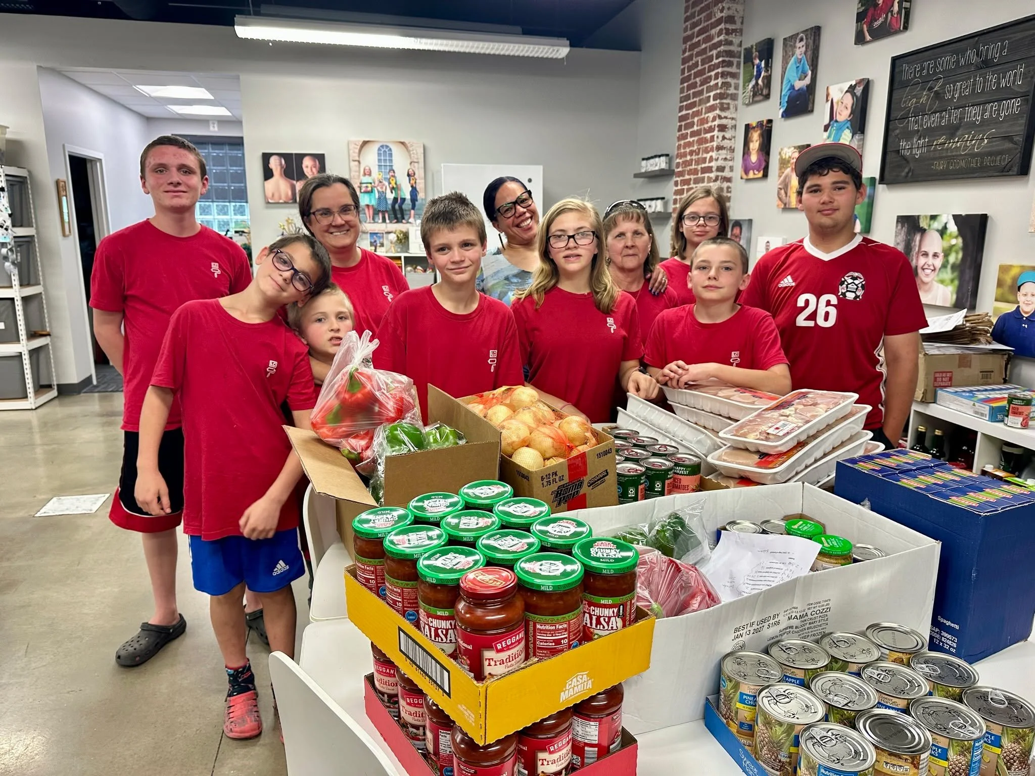 Today the Lifepoint Church enteourage marched in with the groceries we need for our meal-making event tomorrow! We are so thankful for this food that will nourish FGP families and give them one less thing to worry about. 🍝💛 Thank you, Lifepoint!