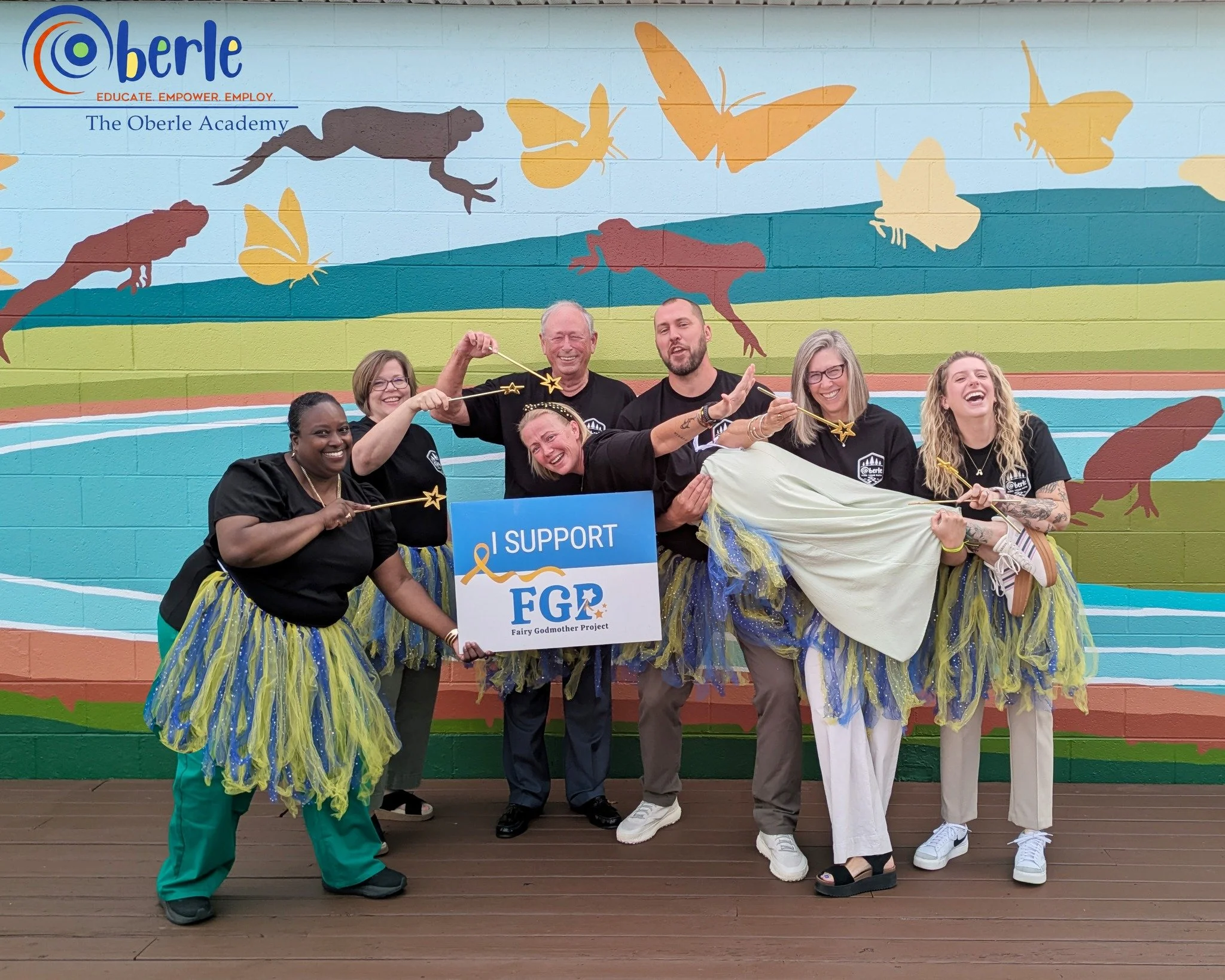 The Oberle Academy is helping our community go gold, with a little tutu flair! 💛 Located in Fredericksburg, The Oberle Academy provides individualized education and hands-on career training to help students with special needs succeed in school and b