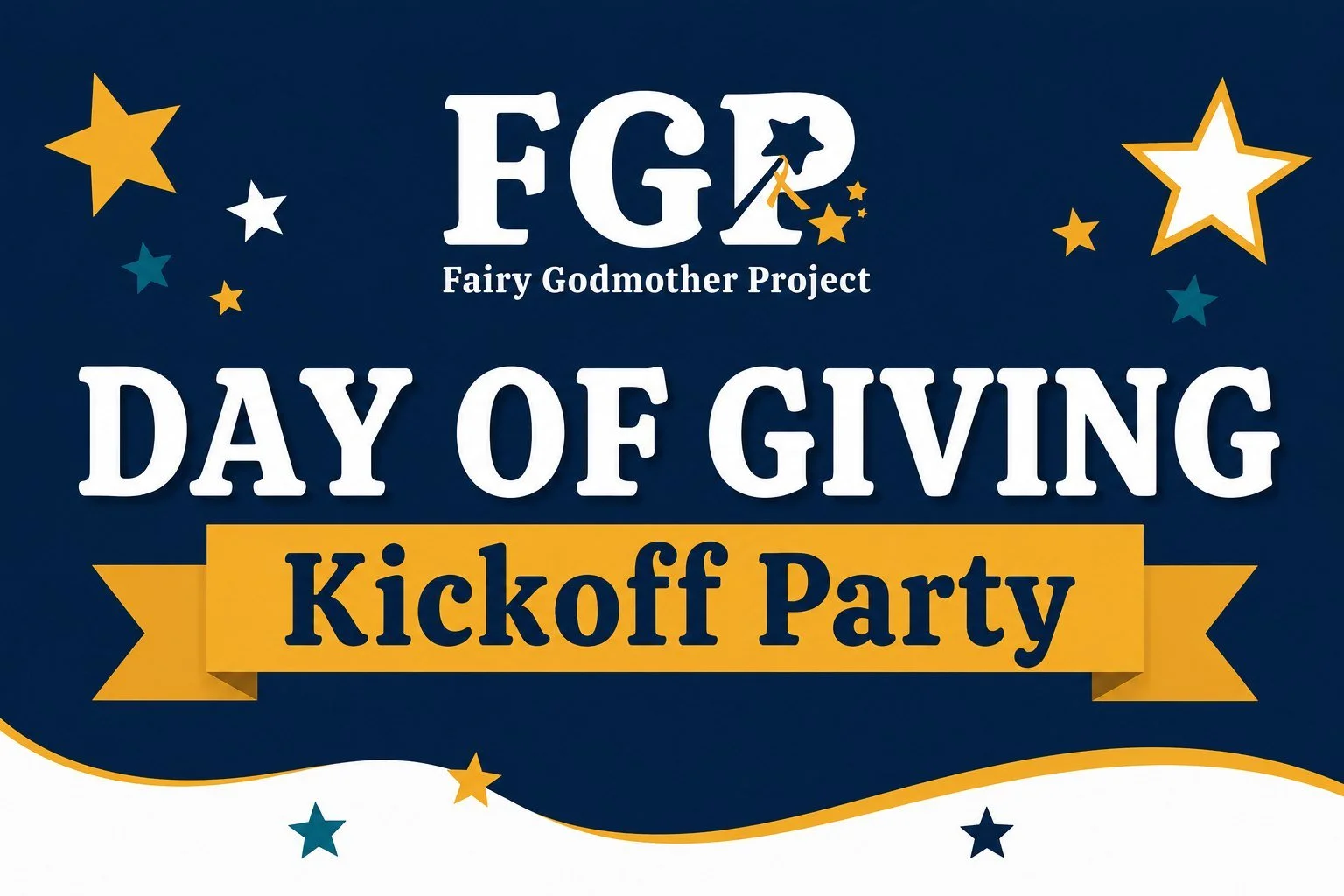 One week from tonight, join us for our Day of Giving Kickoff Party for a fun night out, to connect with other supporters, and help us build excitement for our big Day of Giving the next day! ✨

Wear gold for Childhood Cancer Awareness Month (optional