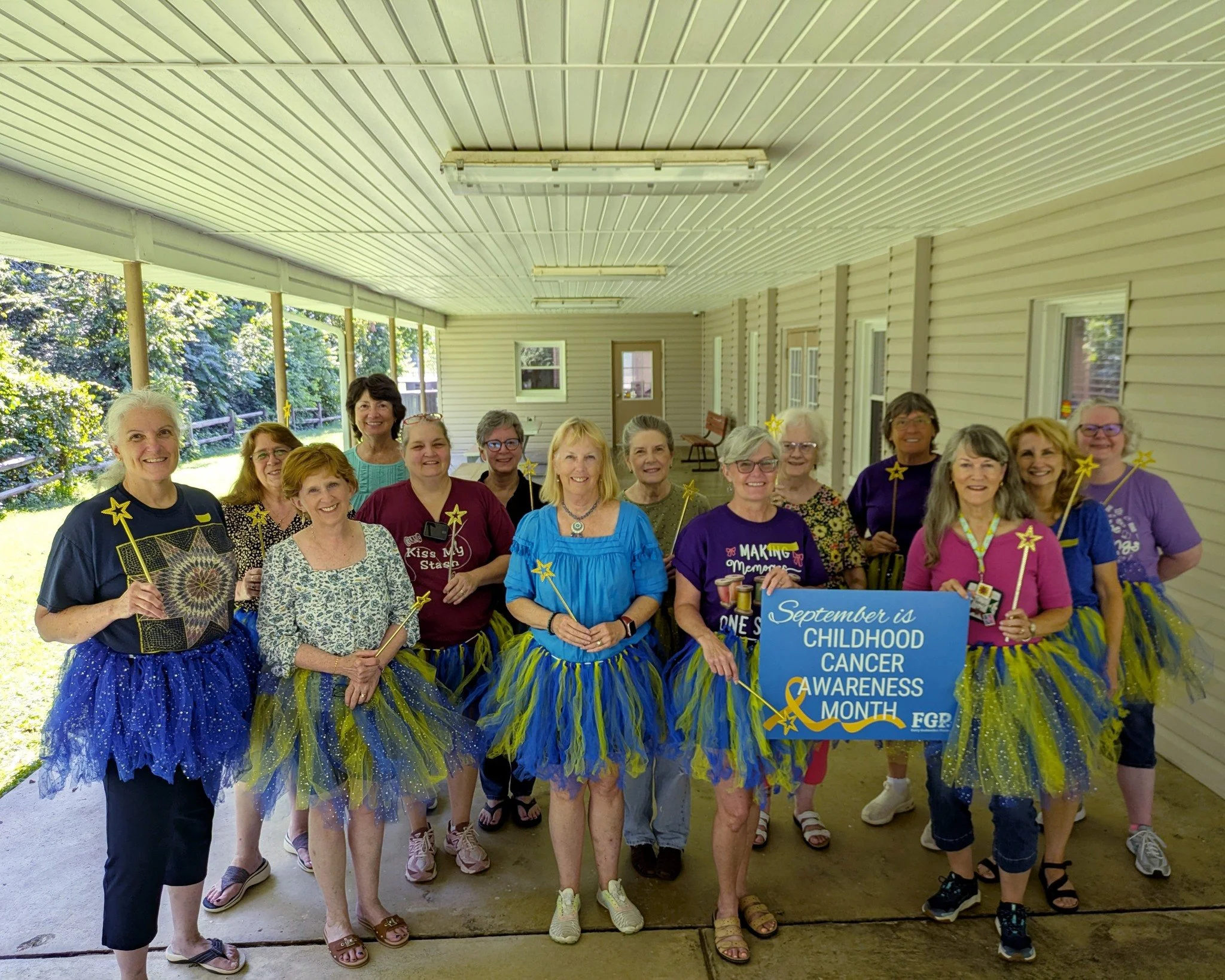 Virginia Star Quilt Guild is stitching together support for pediatric cancer families, one tutu at a time! 💛 Through quilting and community outreach projects, Virginia Star Quilters turns fabric and thread into what they call a "metaphorical hu