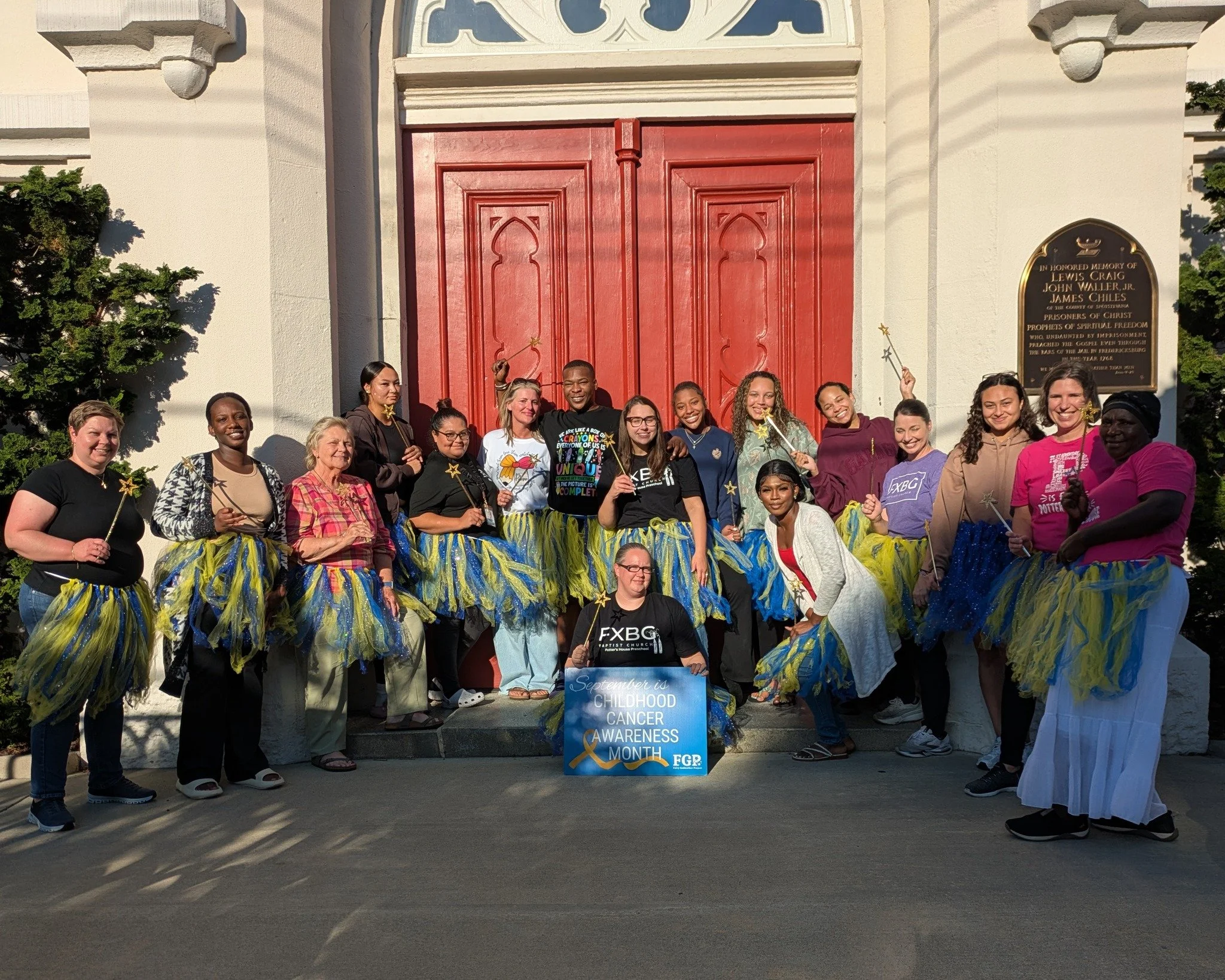 The Potter's House Preschool is helping us spread the word about childhood cancer! 💛 Part of Fredericksburg Baptist Church, Potter&rsquo;s House provides a caring environment where young children can learn and grow. 

🎗️Did you know... Some childre