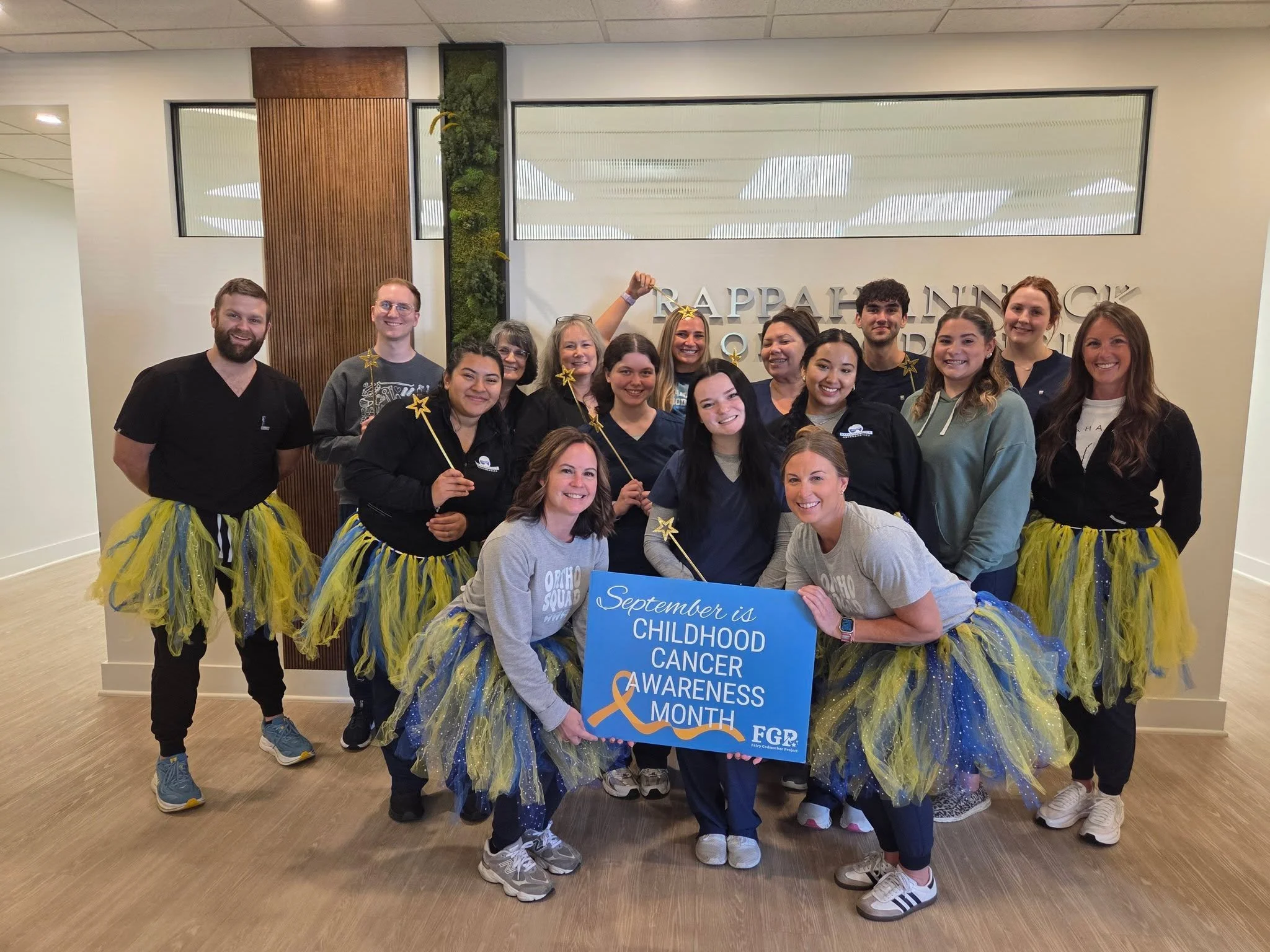 Rappahannock Orthodontics is helping put smiles behind an important cause this Childhood Cancer Awareness Month! 💛 We&rsquo;re grateful to have them joining our community in raising awareness for children and families facing pediatric cancer.

🎗️Di
