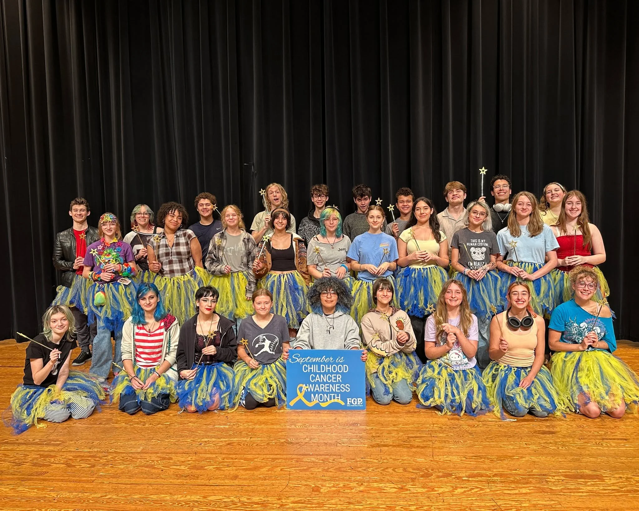 The KGHS Drama Club is taking the stage for childhood cancer awareness! 💛 We&rsquo;re grateful to have these talented students joining our community in helping shine a light on pediatric cancer and the families it affects.

🎗️Did you know... Cancer