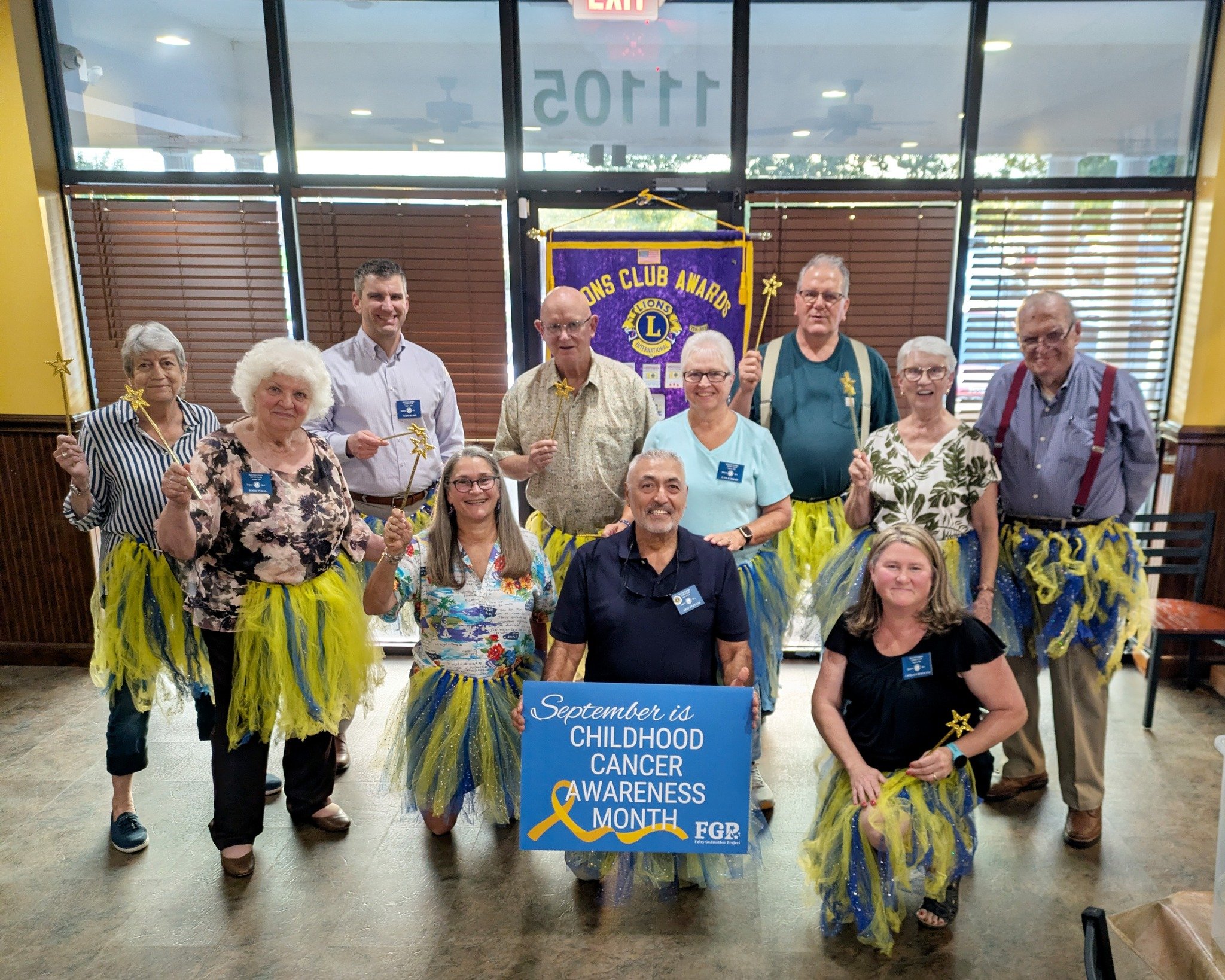 Spotsylvania Lions Club is helping shine a light on childhood cancer! 💛 With a long tradition of service and giving back, we&rsquo;re grateful to have members of the Lions Club joining our community in raising awareness for local children and famili