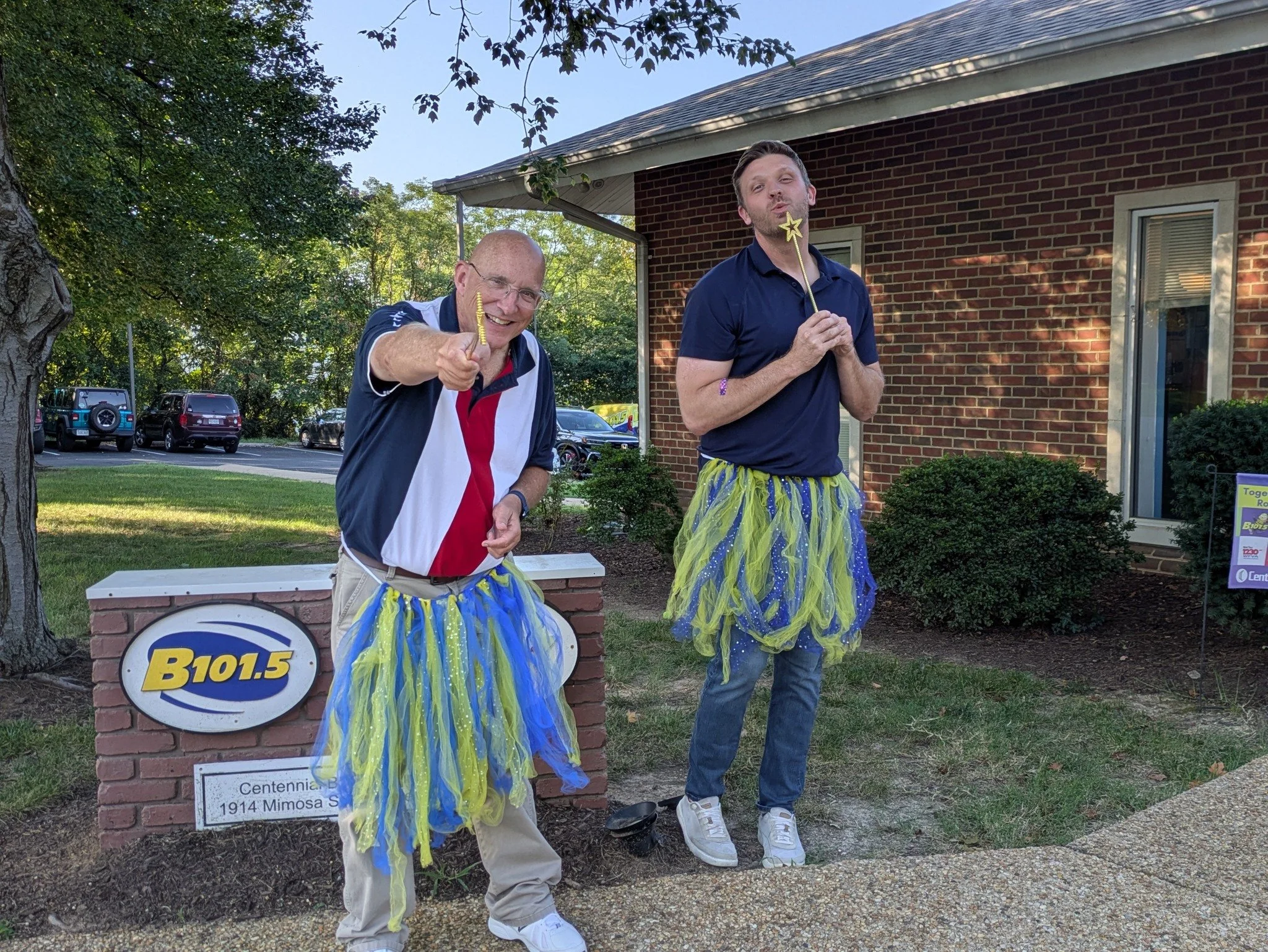B101.5 is turning up the volume on childhood cancer awareness! 💛 A longtime voice in the Fredericksburg community, B101.5 keeps our area connected through music, local news, events, and community involvement, and we love having them help spread the 