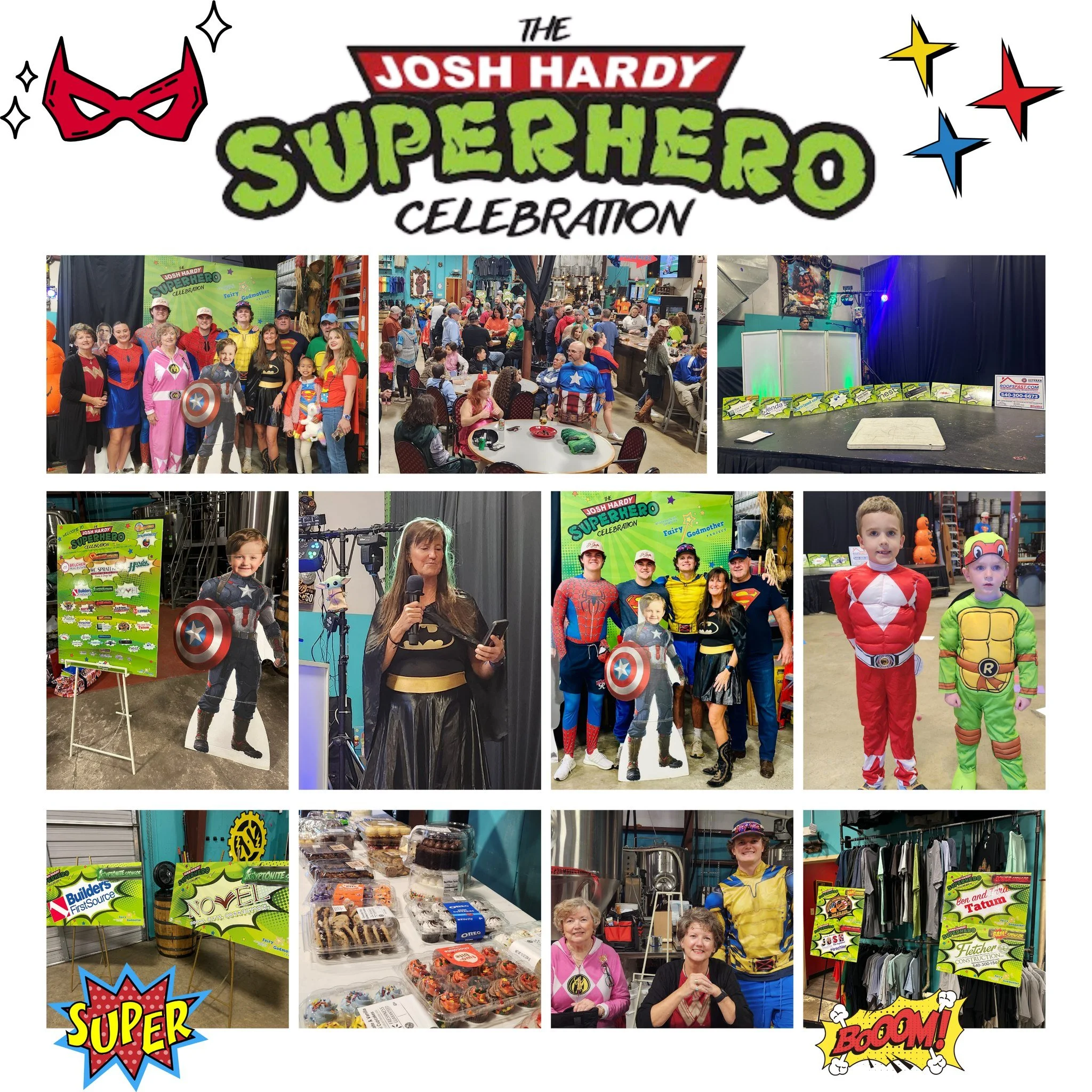 Wow, what an amazing night! 💛 We are so grateful to the Hardy family and all of the supporters (true superheroes!) who make this event possible and have such a HUGE impact on FGP and our mission of easing the day-to-day burdens of families facing al