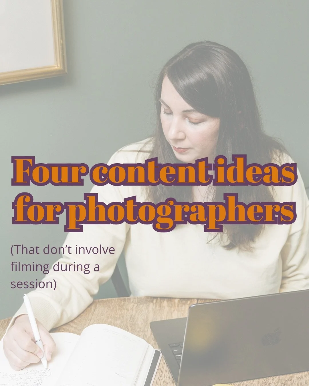 Photographers that want something unique to post without hitting record in the middle of a photo shoot: I&rsquo;ve got you! 

People love to be entertained, inspired, and educated. Meet your clients where they&rsquo;re at during their scroll and give