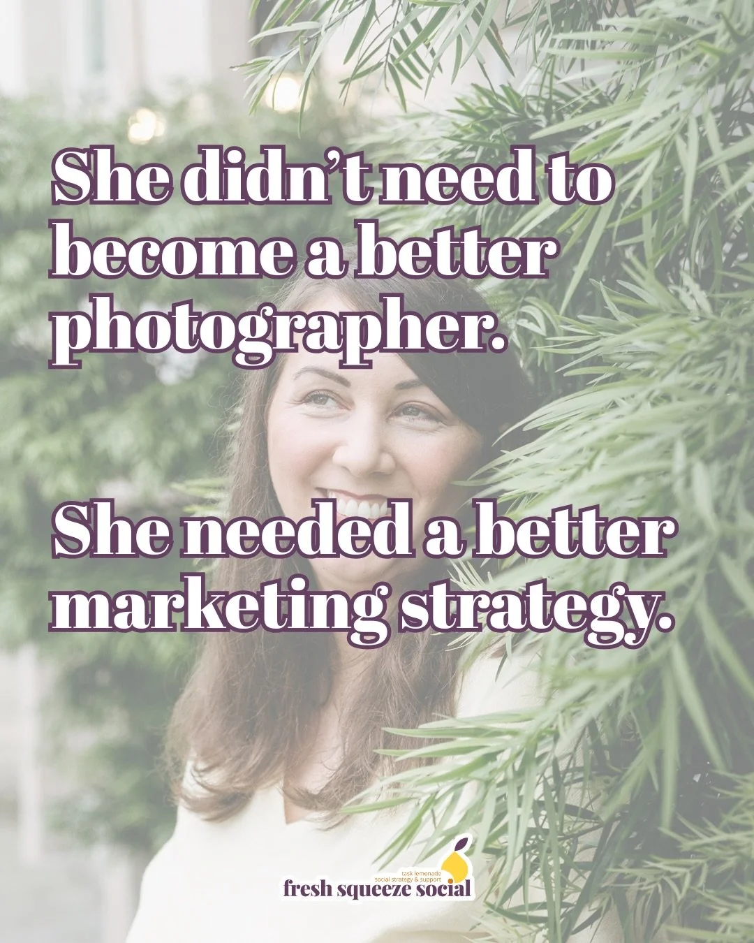 She invested time, money, and energy into becoming an award-winning portrait photographer. Her photos are incredible. Her process puts people at ease before they ever walk into the studio. 

But nowhere along the way did she learn how to properly pos