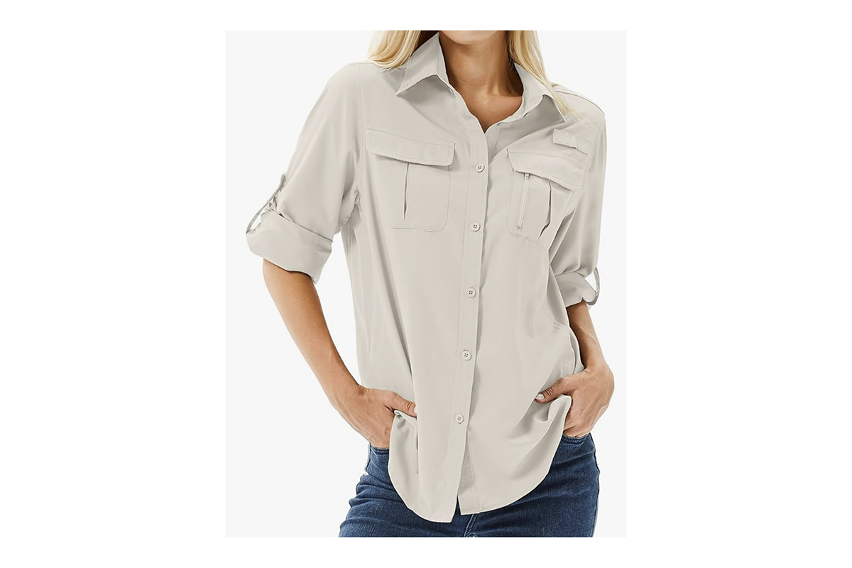 UV Safari Shirt - Light Khaki