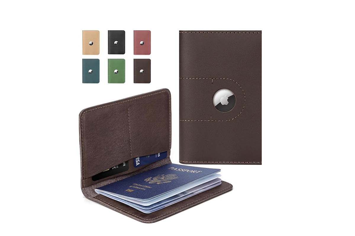 Never lose your passport – AirTag slot = travel essential