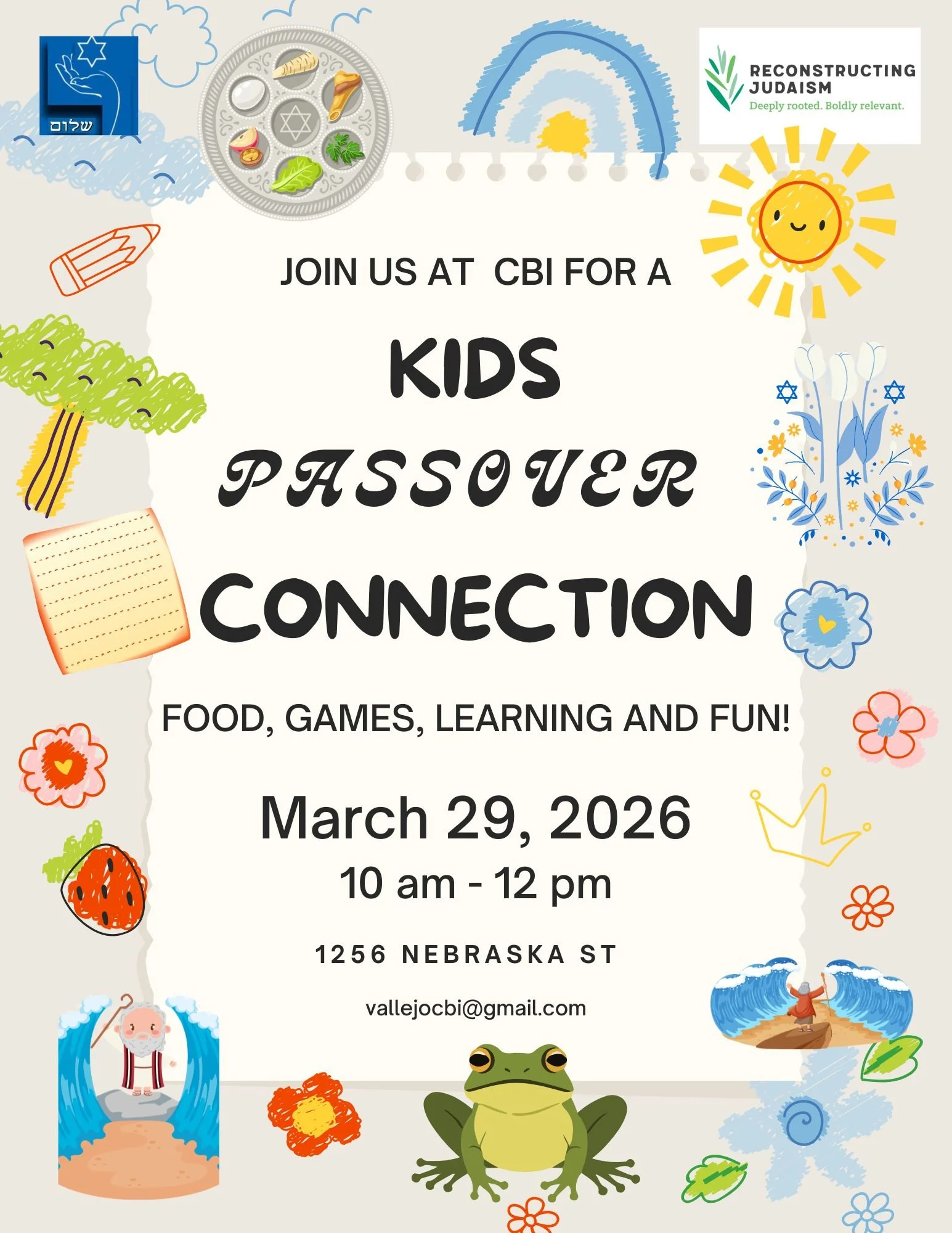 Kids Connection Passover Theme