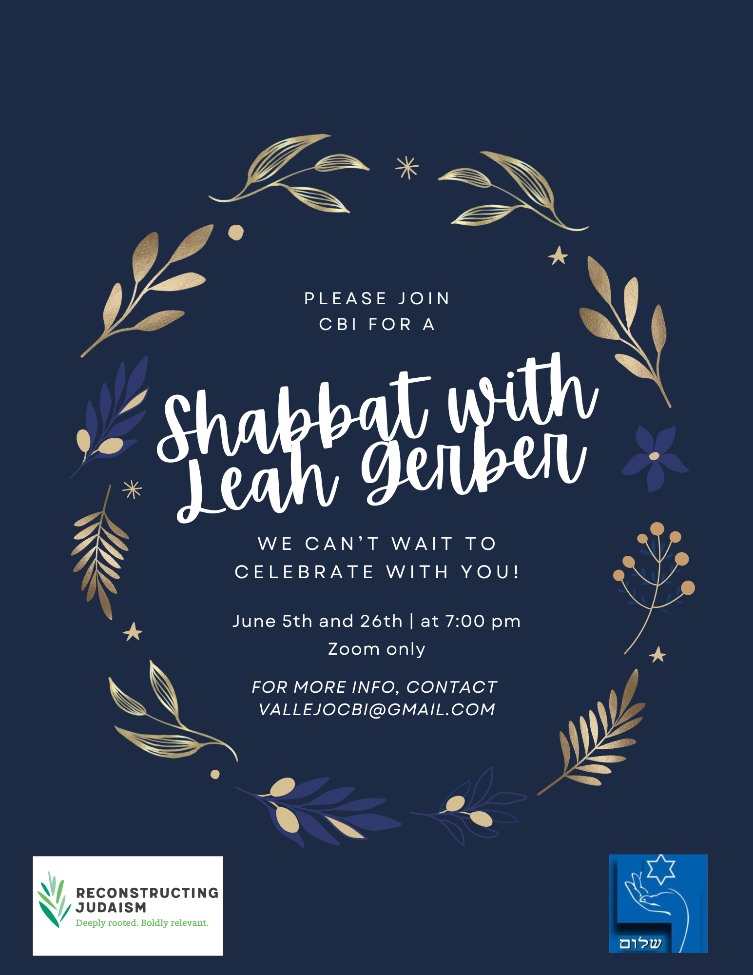 Sing In Shabbat with Leah Gerber