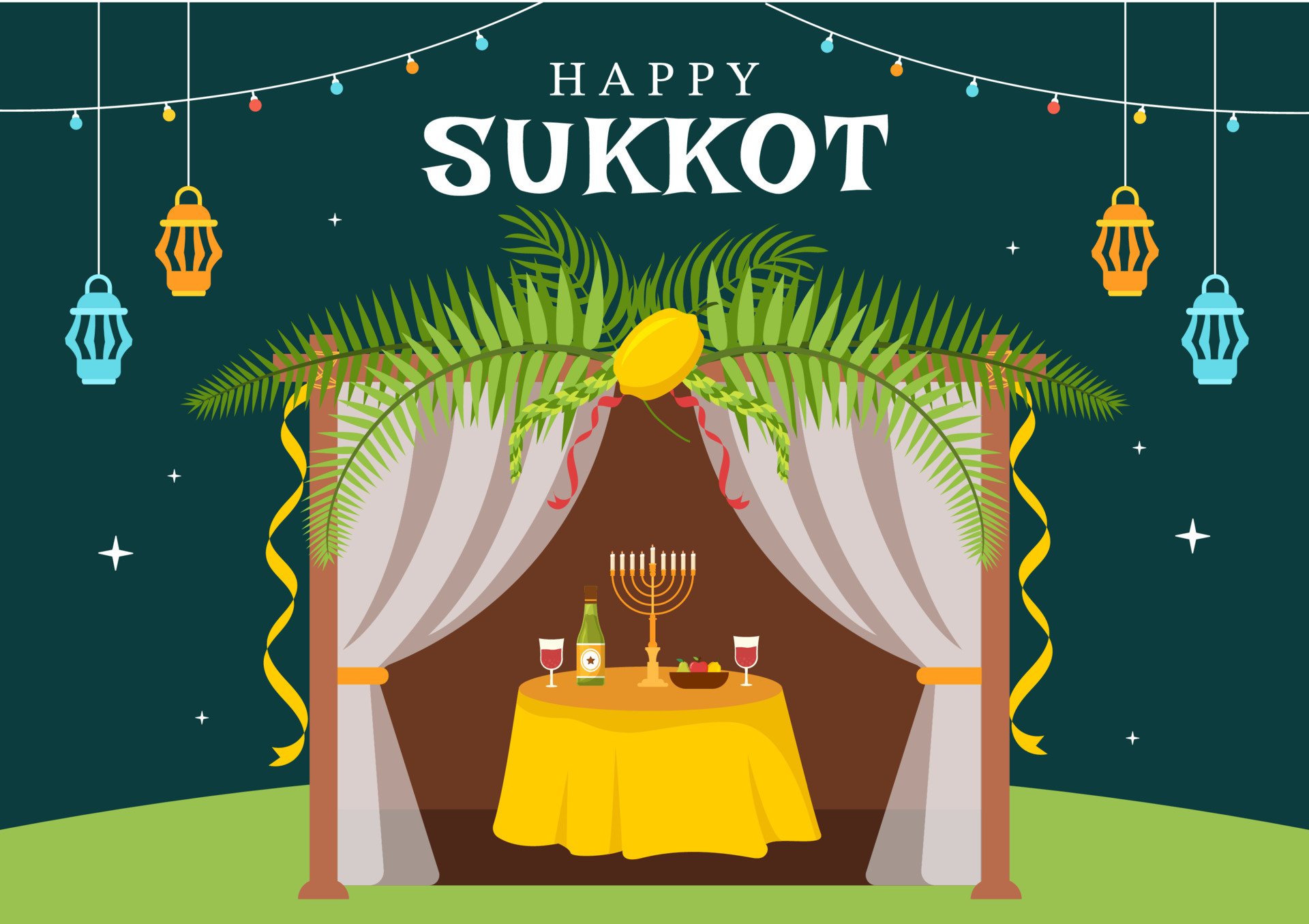 In person &amp; Virtual Shabbat Service with Martin and Cheryl in the Sukkah