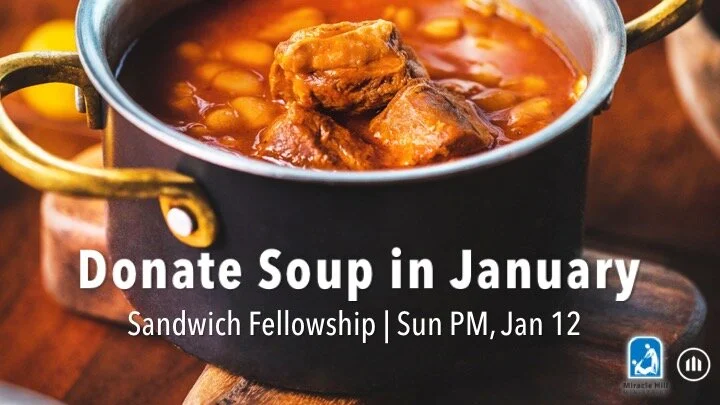 Donate Soup &amp; Fellowship in January