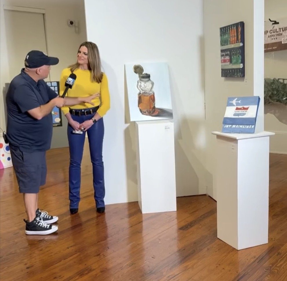 Live on "WPTV" and "WFLX" at Cornell Art Museum Exhibition