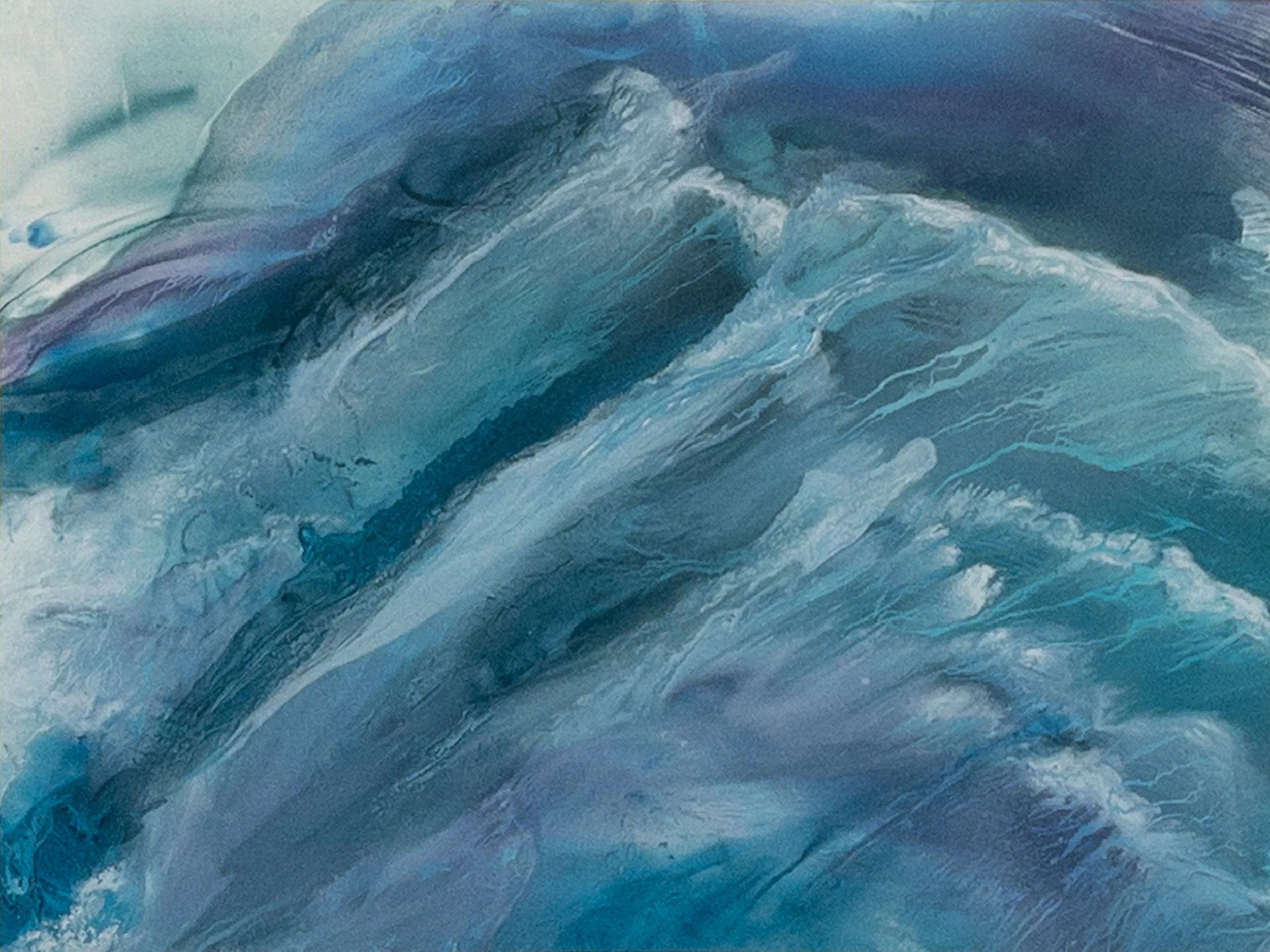 Between Tide and Sky * 2026 *
Alcohol Ink on Synthetic Paper * 18 x 24 * A173