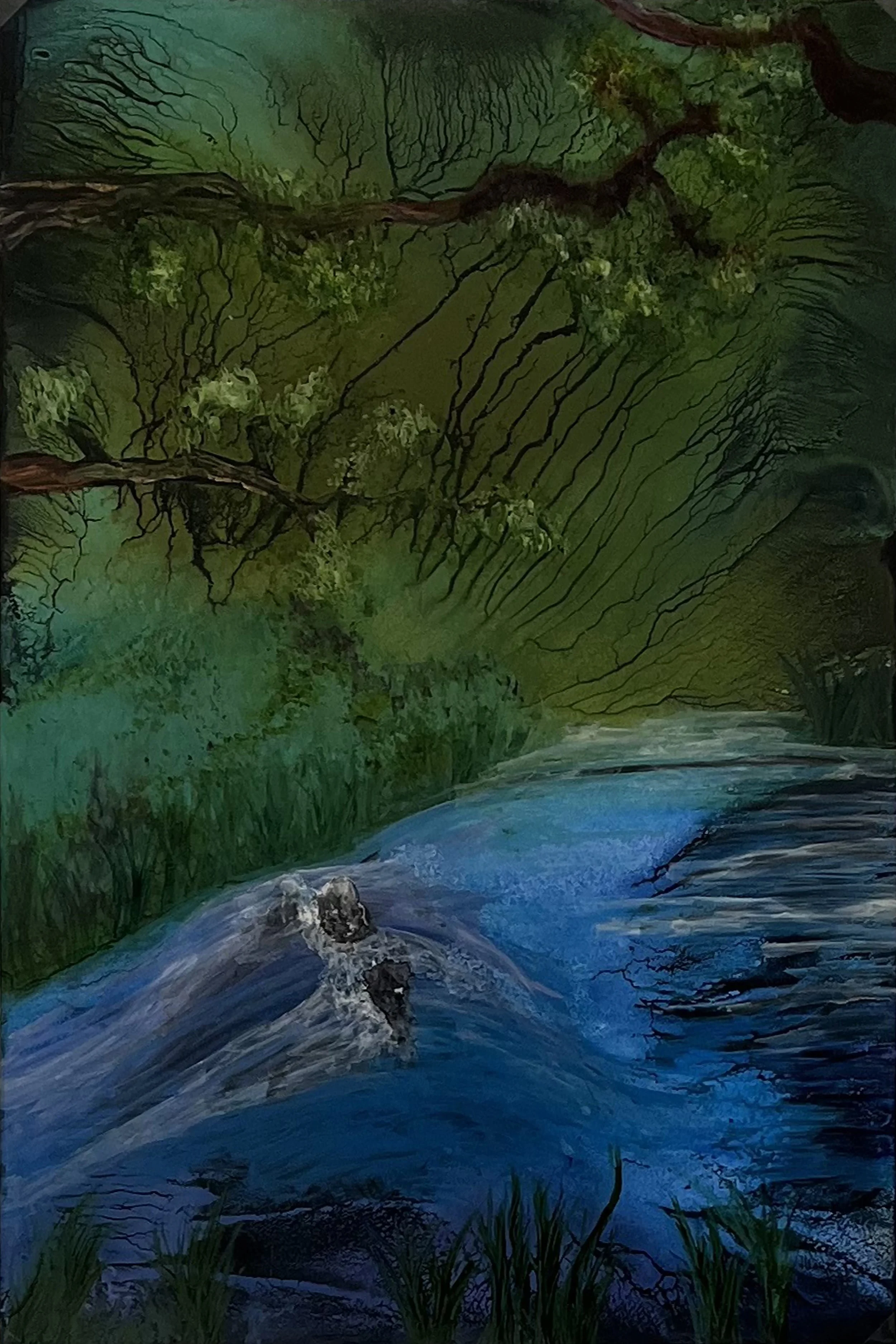 Midnight in Sonoma * 2026 *
Alcohol Ink on Synthetic Paper * 12 x 18 * A175