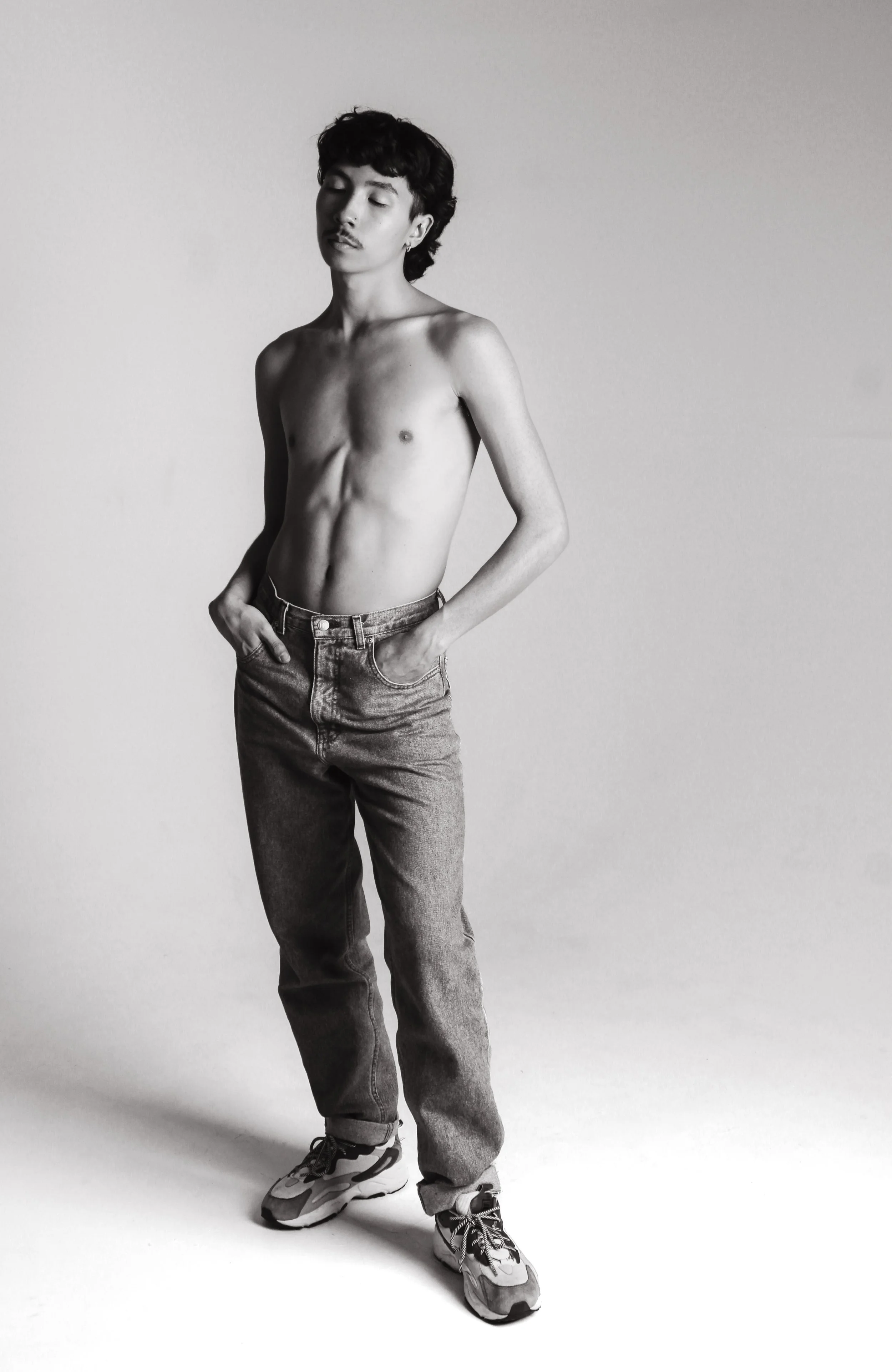 cameron in the studio