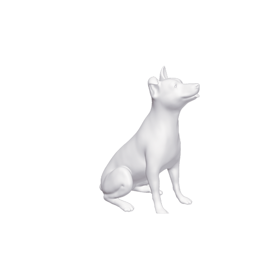 SEATED DOG