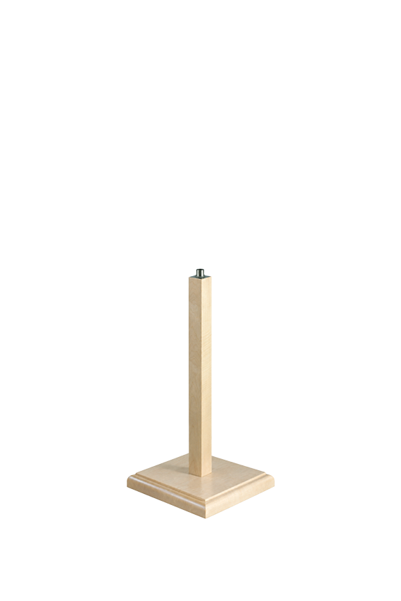 Beveled Edge Square Wood Base
