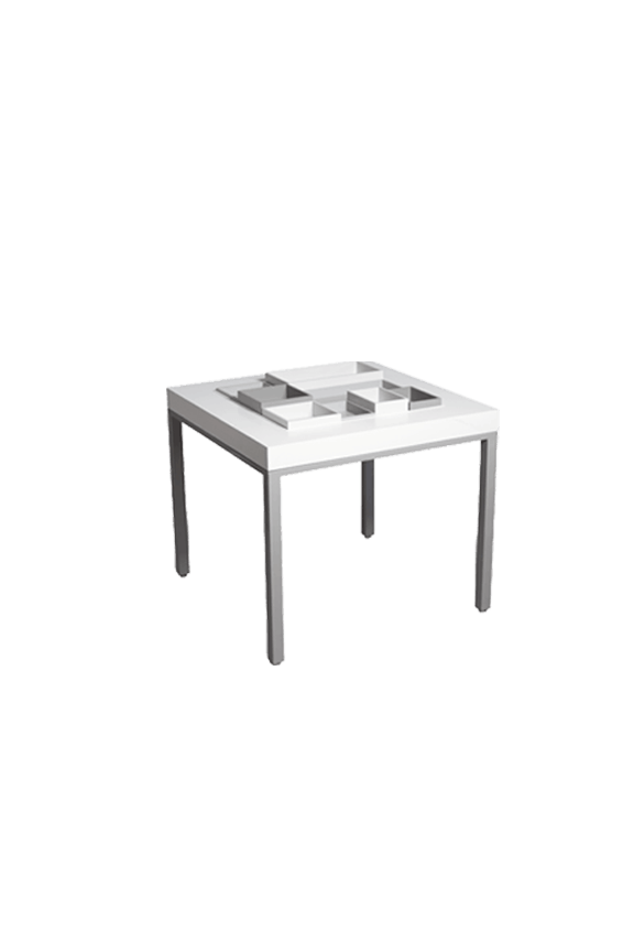 Square Table & Trays