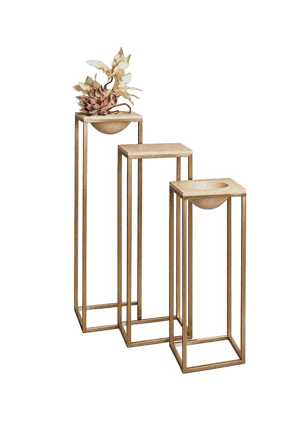 TRIO - 3 Individual Pedestals