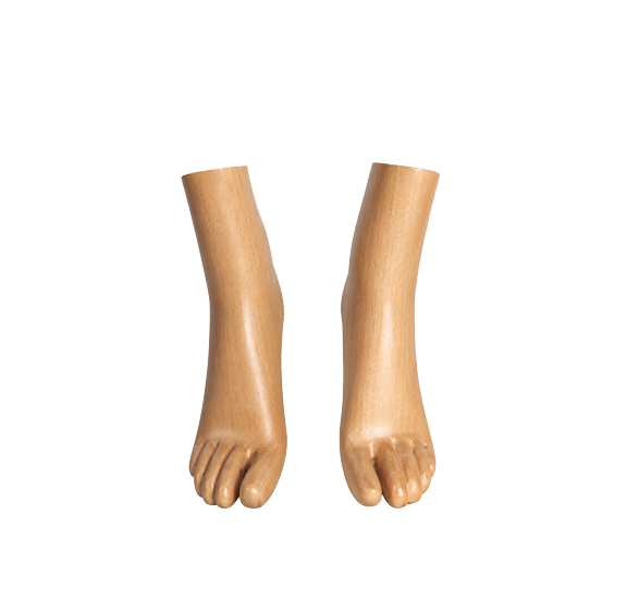 Set of Pair Heeled Foot Form (Left & Right)