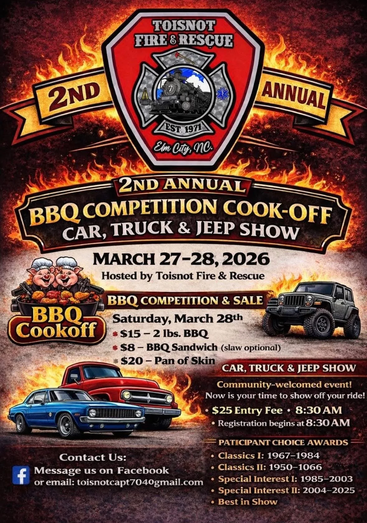 2nd Annual BBQ Competition Cook-Off Car, Truck & Jeep Show 2026