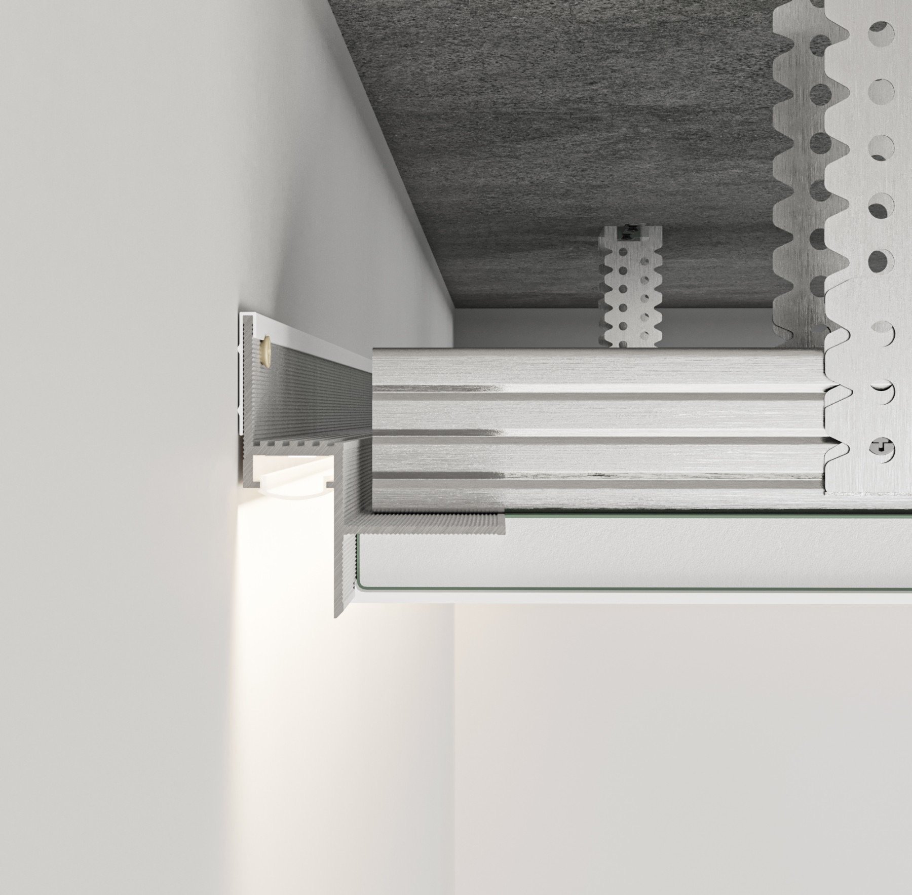 Shadow gap trim, Model TS-142 ceiling profile.