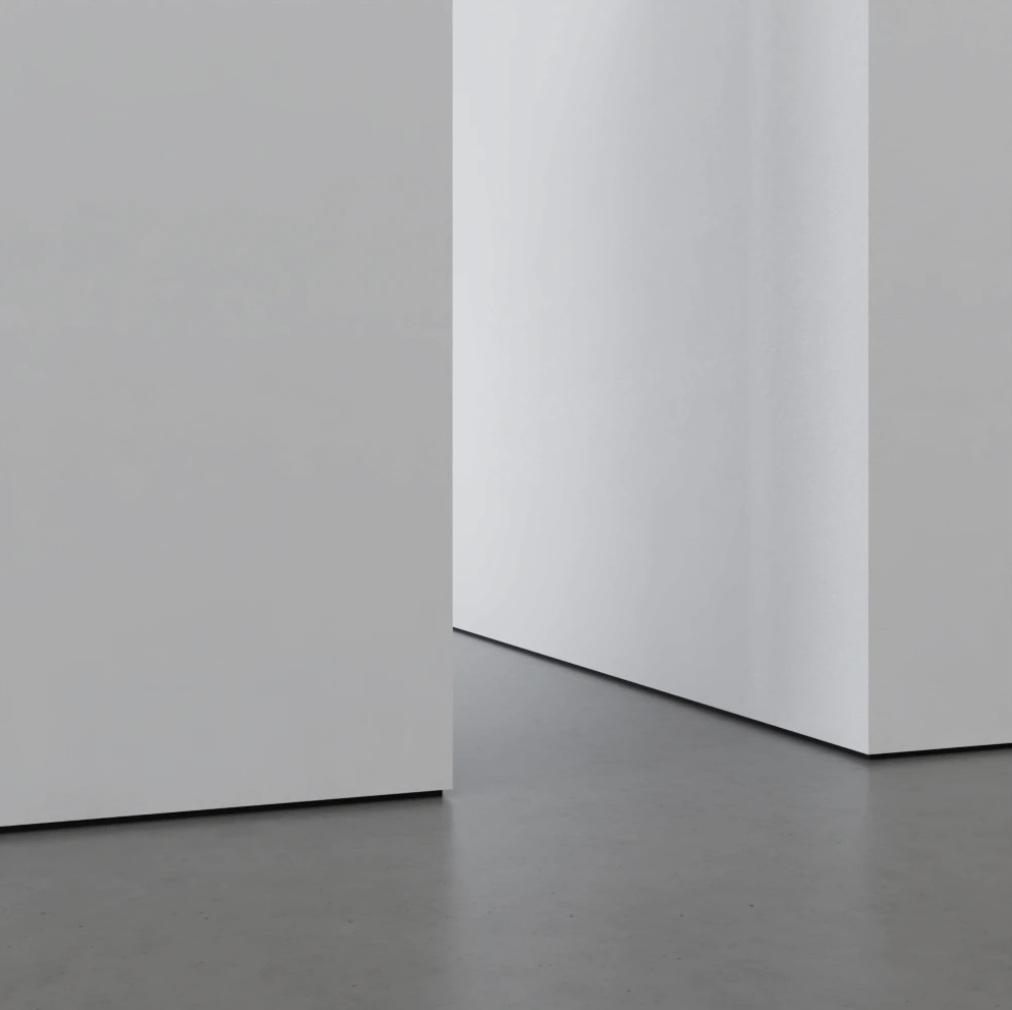Shadow gap skirting profile (trim).