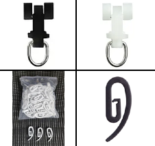 Accessories for the recessed curtain track.