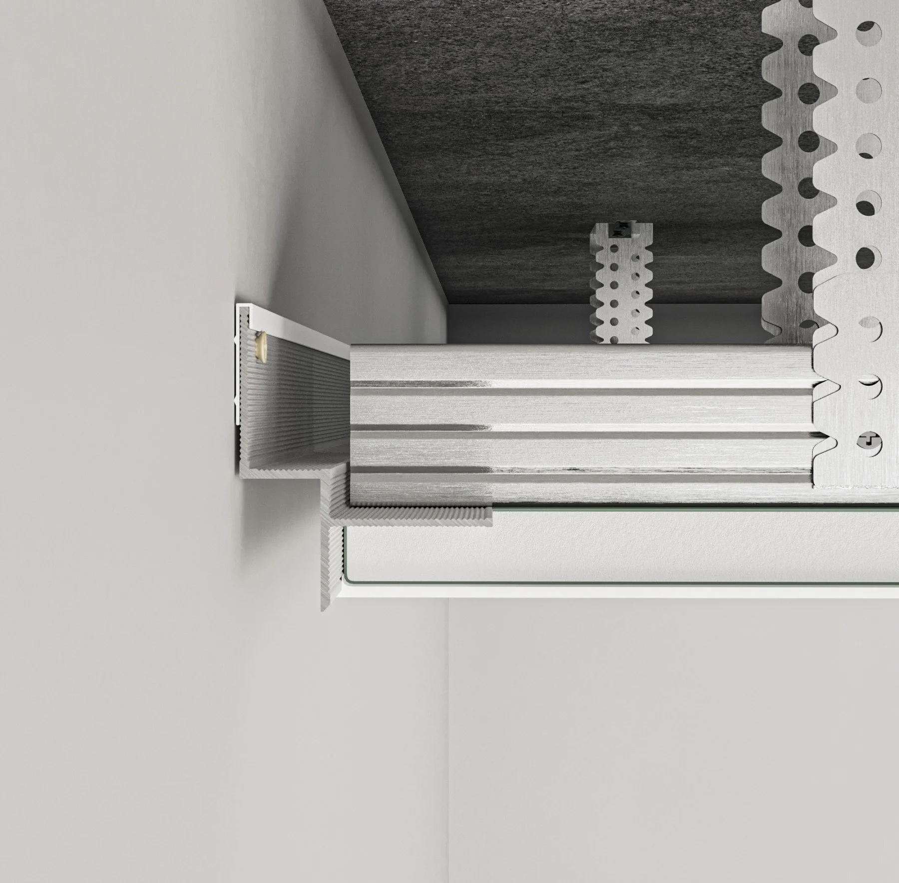 Ceiling interior design, shadow gap profile model ts-12.