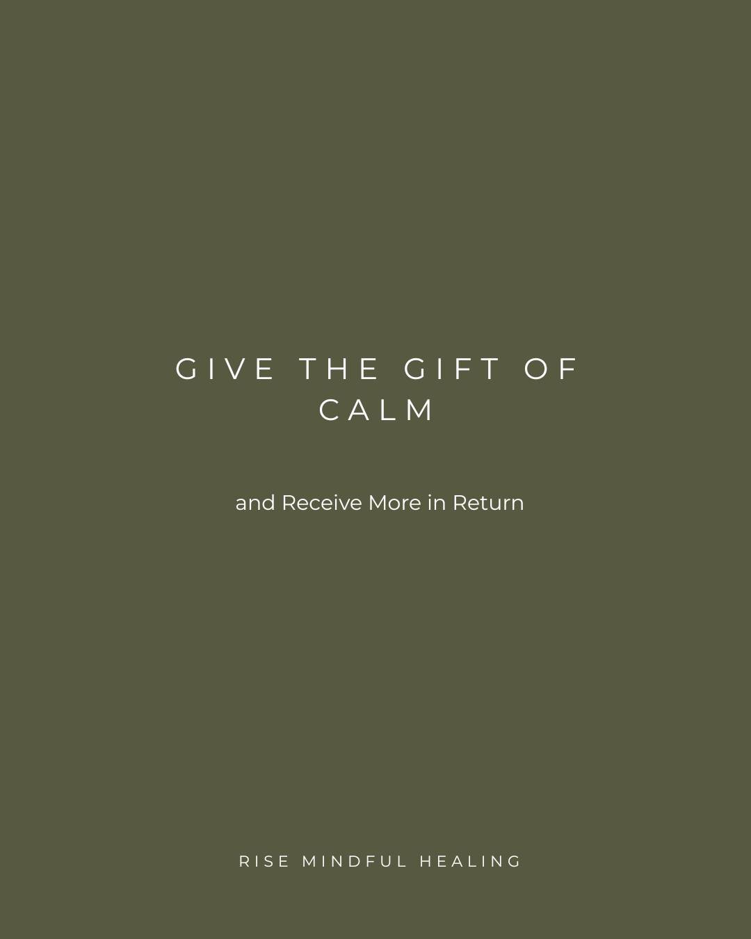 Give the gift that truly matters this season &mdash; calm, care, and time to recharge. 

For a limited time, purchase a Rise Gift Card and receive added value as our holiday gift to you:
$100 &rarr; $125
$250 &rarr; $340
$500 &rarr; $700
$1,000 &rarr