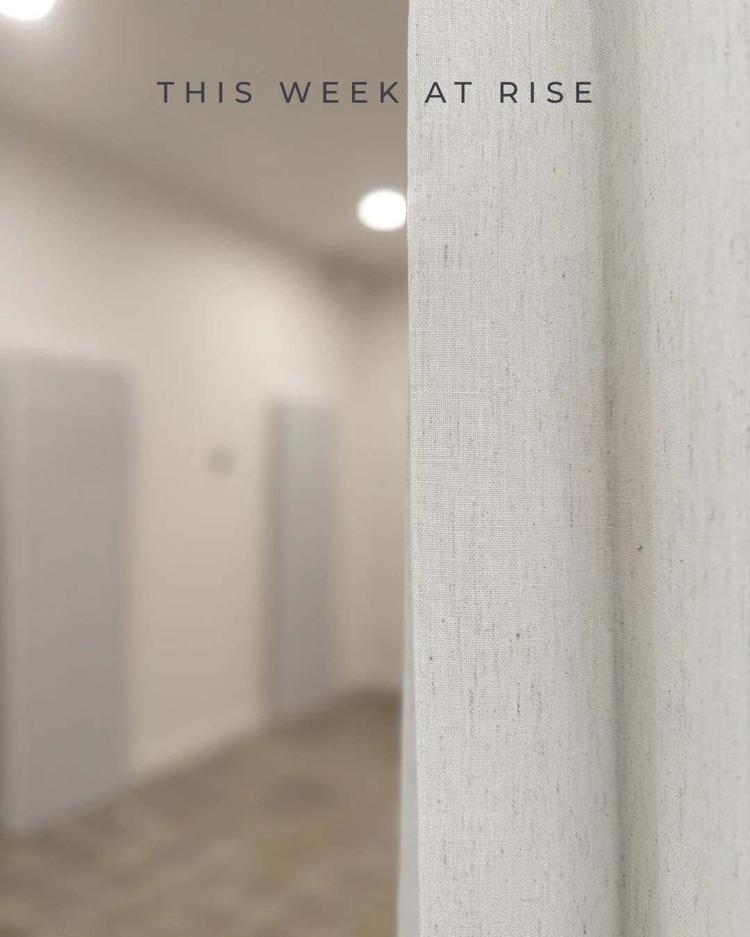 This week at Rise 

The way you feel each week matters. Your energy, stress levels, sleep, focus and overall well-being are all shaped by the routines you return to consistently.

This week&rsquo;s schedule is full of opportunities to support yoursel