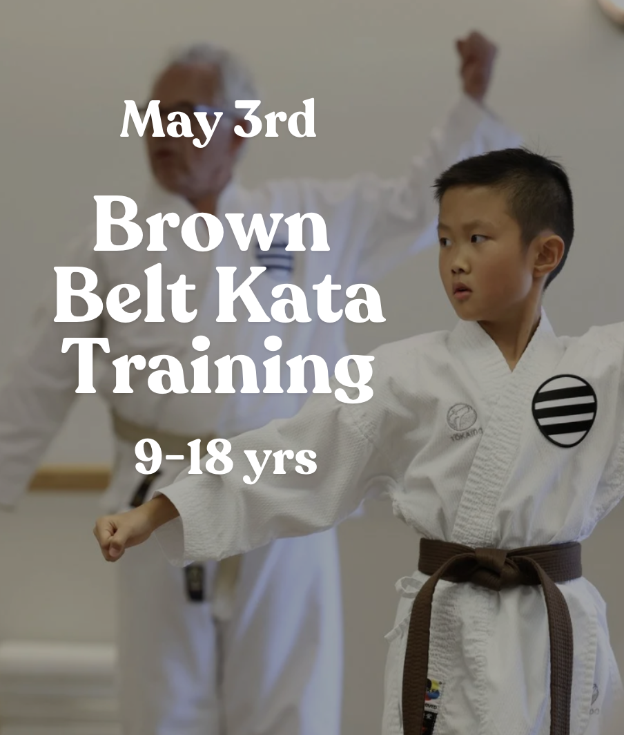 Brown Belt Kata Trainings May 3rd (9-18 yrs)