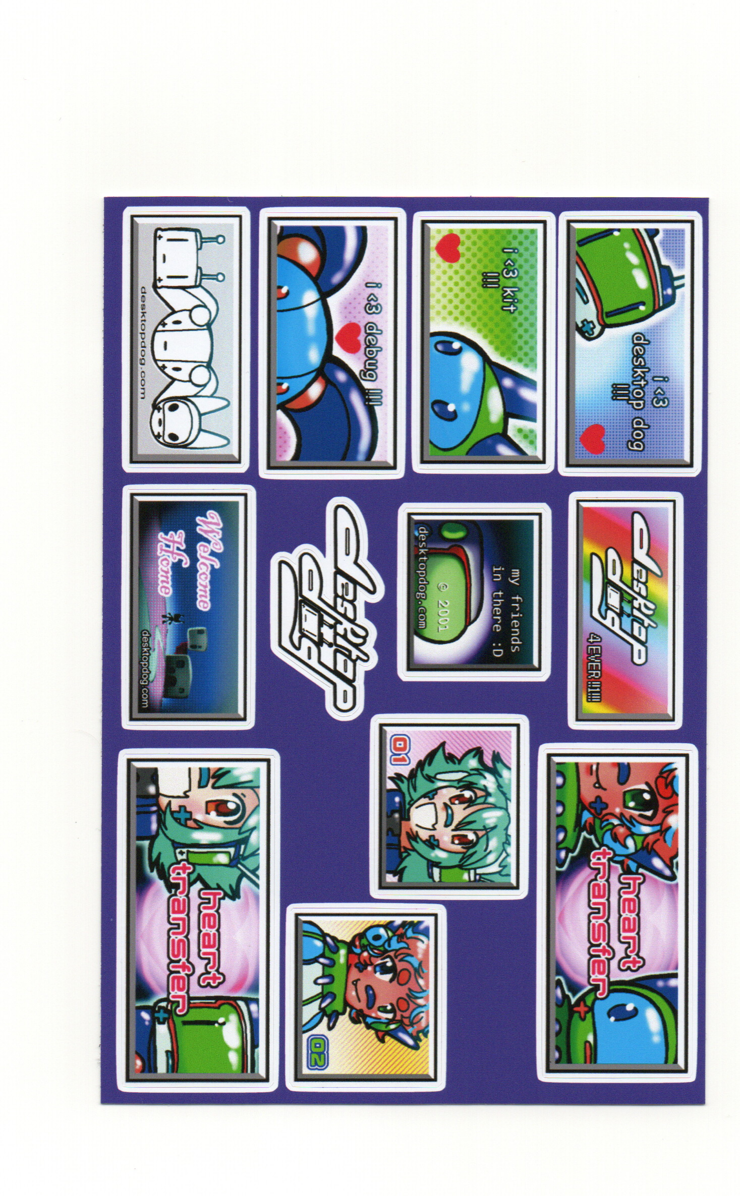 SITE BUTTONS STICKER SHEET