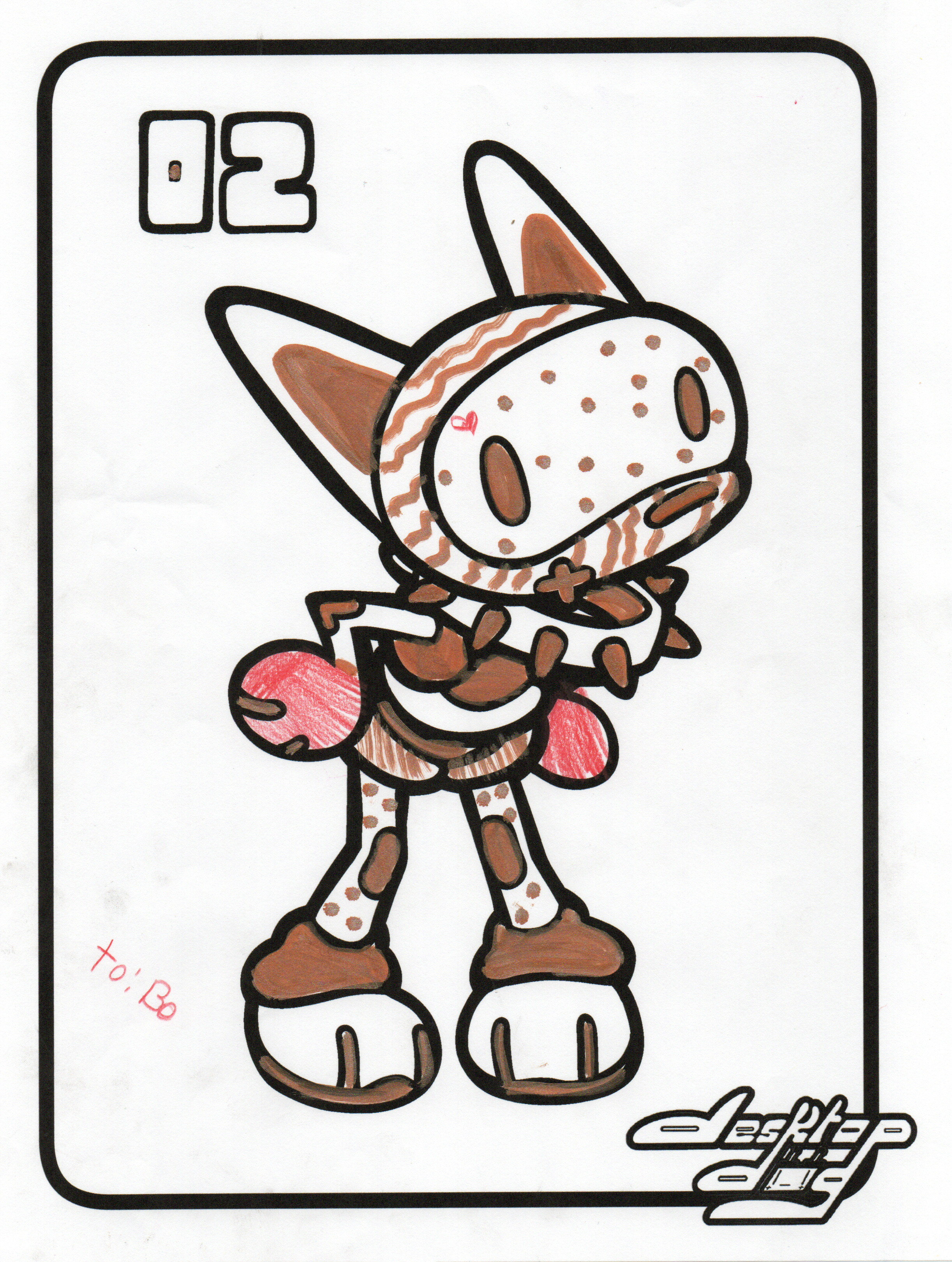 [cc] talking about patterns from before - this is one of the first colouring pages completed at work! the different patterns create different perceived value zones, something that really impressed me considering the age of the artist (7 or 8). 
