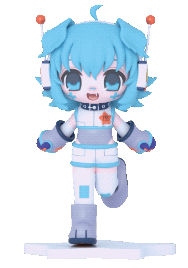 [commission] an adorable 3d model of the 01 user! by yappari (@yapa_yappa on twitter) (2024)
