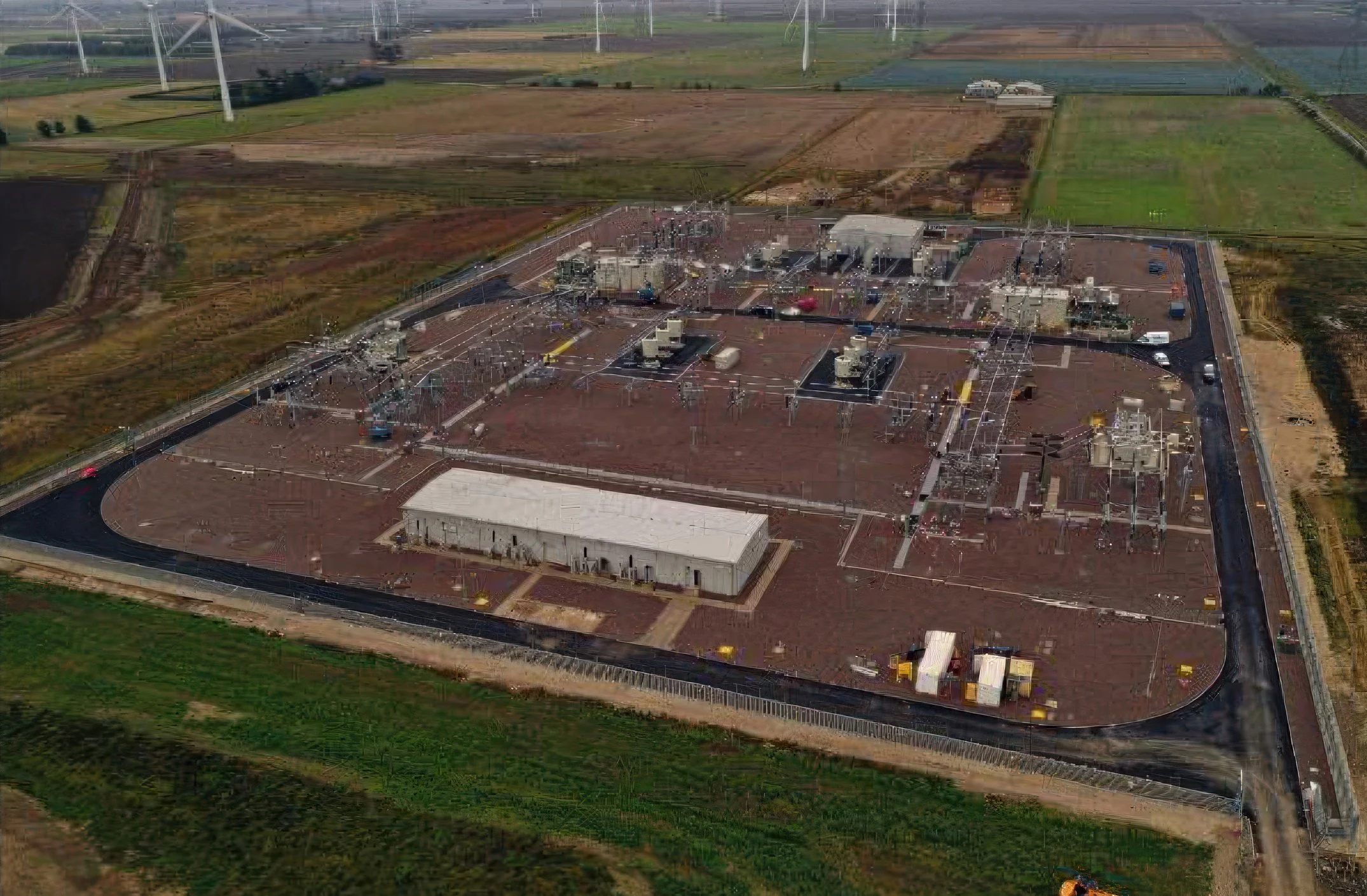 Example substation. Aprox 267x300m in size (from North Falls project)